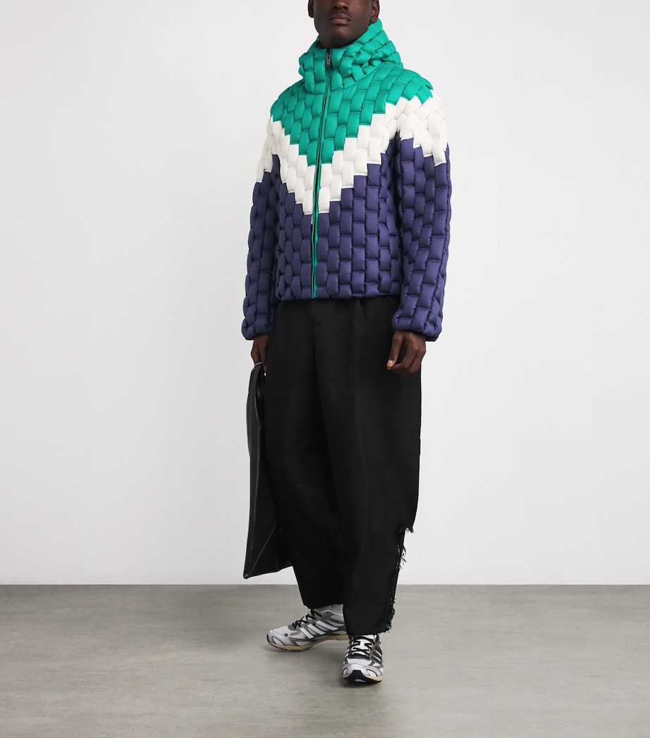 3D Down-Filled Puffer Jacket 107 GREEN BLUE MULTI Image 2