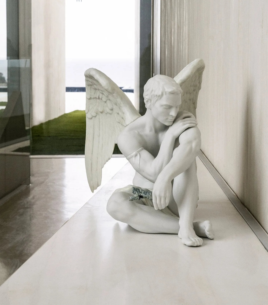 Lladró Porcelain Protective Angel Figurine White Image 4