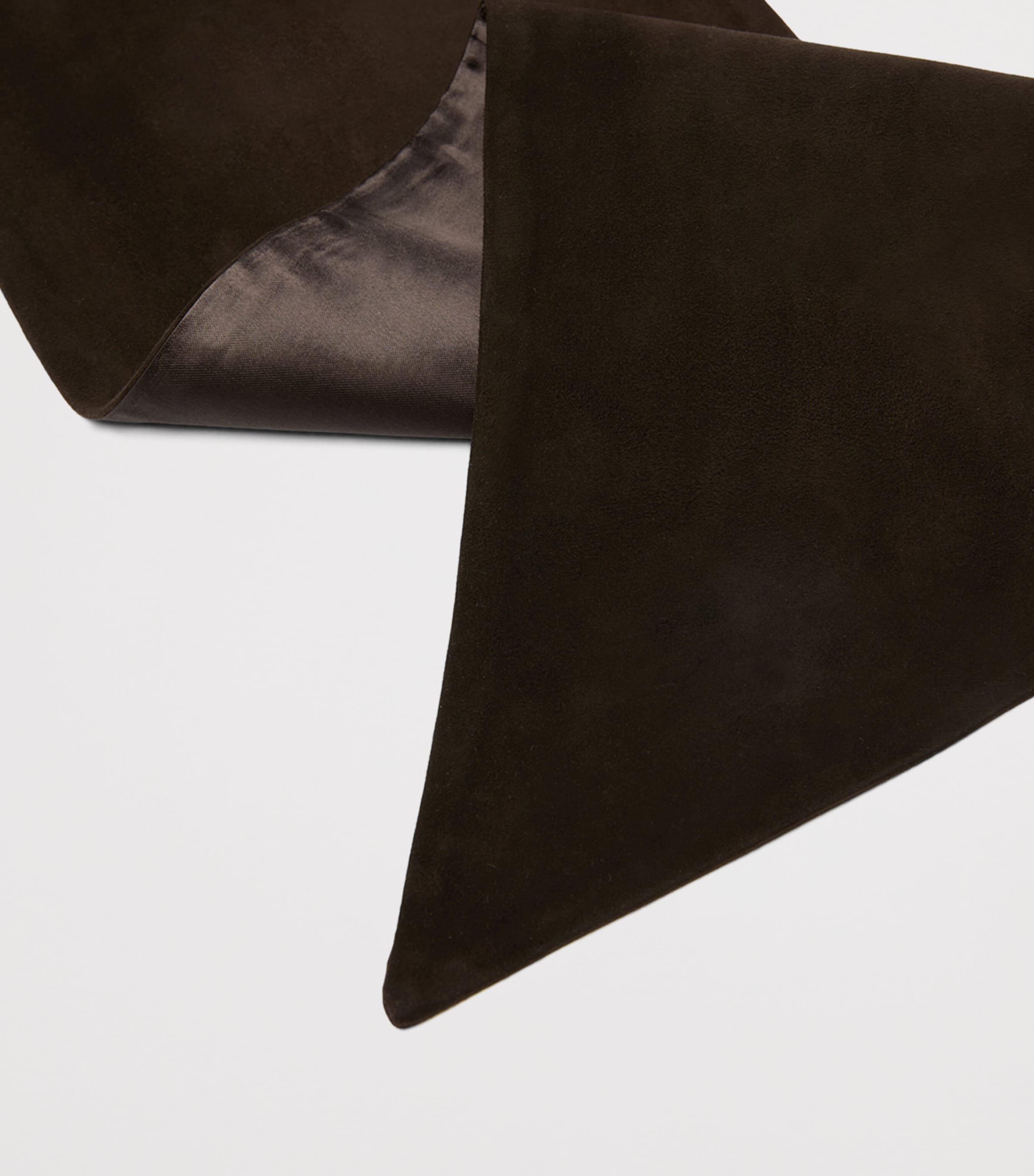 Max Mara Lambskin Scarf Dark Brown Image 2