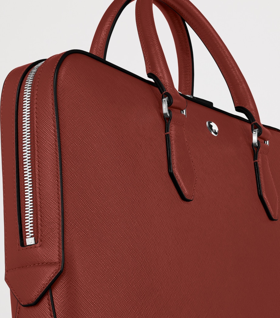 Montblanc Leather Sartorial Thin Document Case Red Oak Image 3