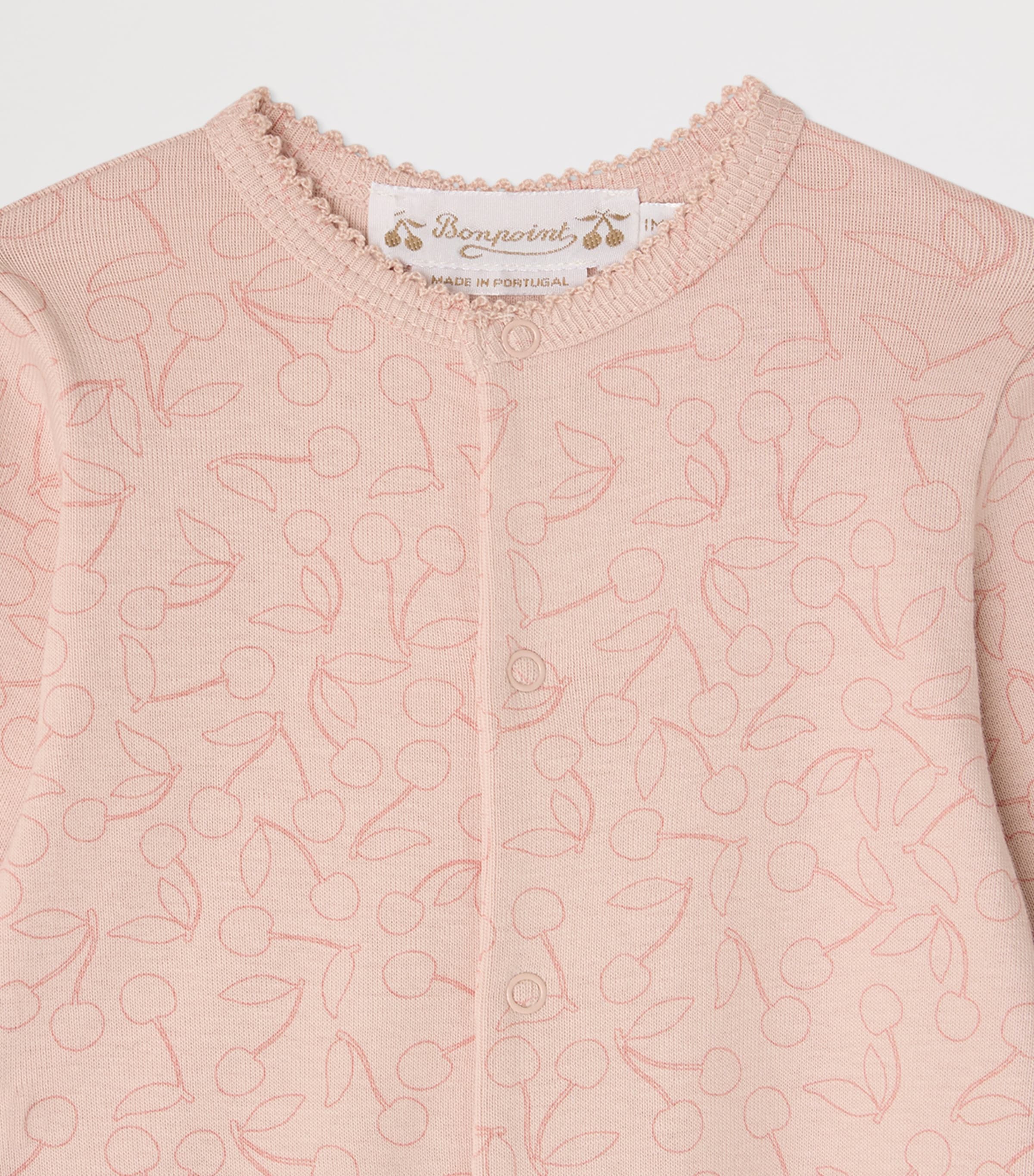 Bonpoint Cotton Cherry Print All-In-One (1-18 Months) Im Rose Fane Image 3