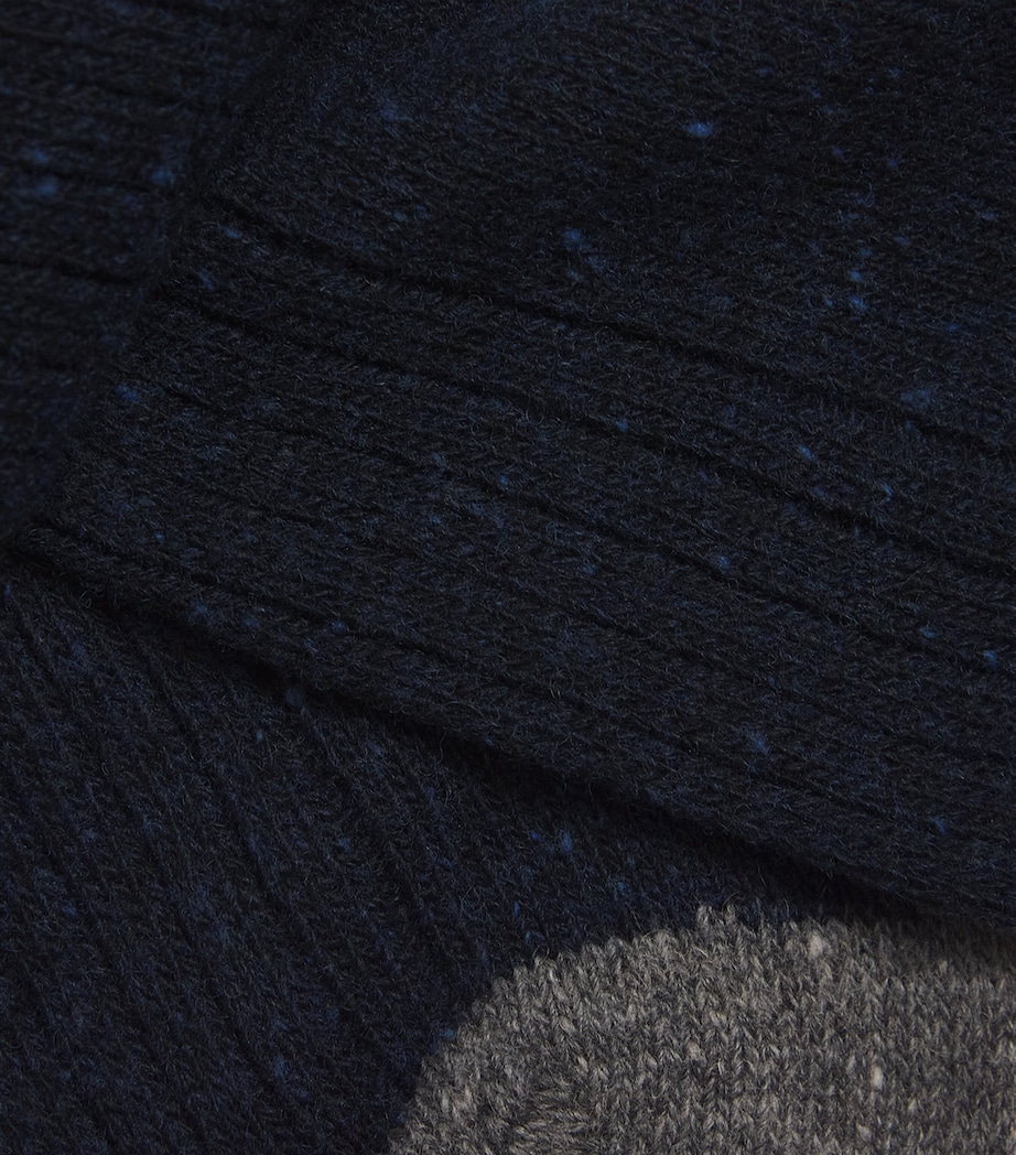 Wool-Blend Houghton Socks MIDNIGHT Image 3