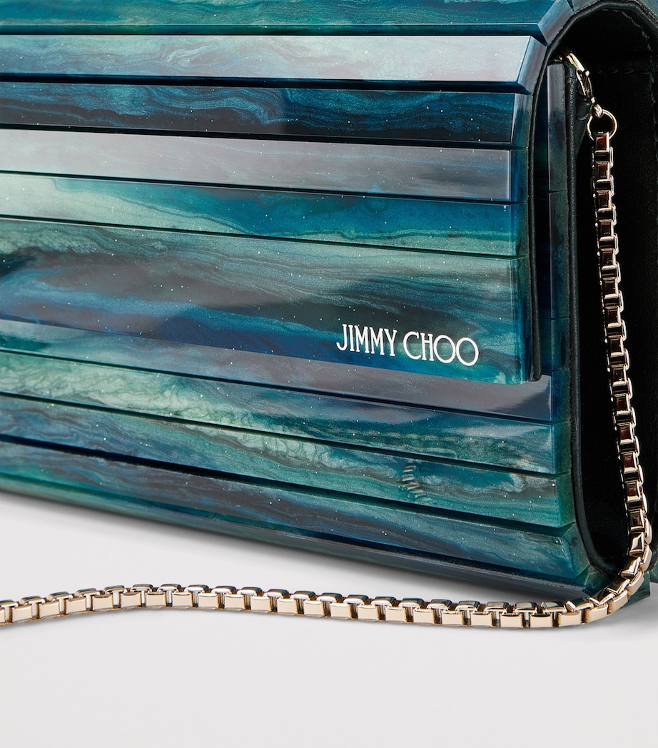 Marble-Effect Sweetie Clutch Bag EMERALD Image 5