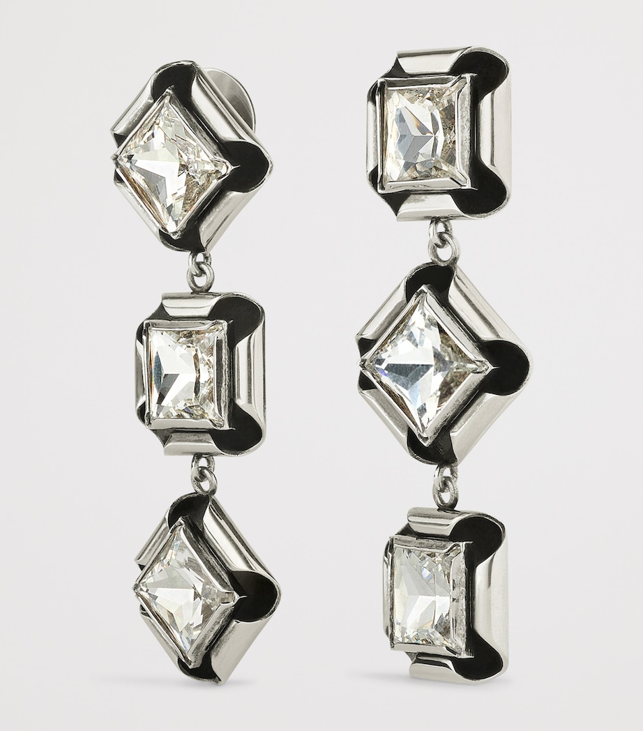 Givenchy Deconstructed Long Earrings Antic Silvery Image 3