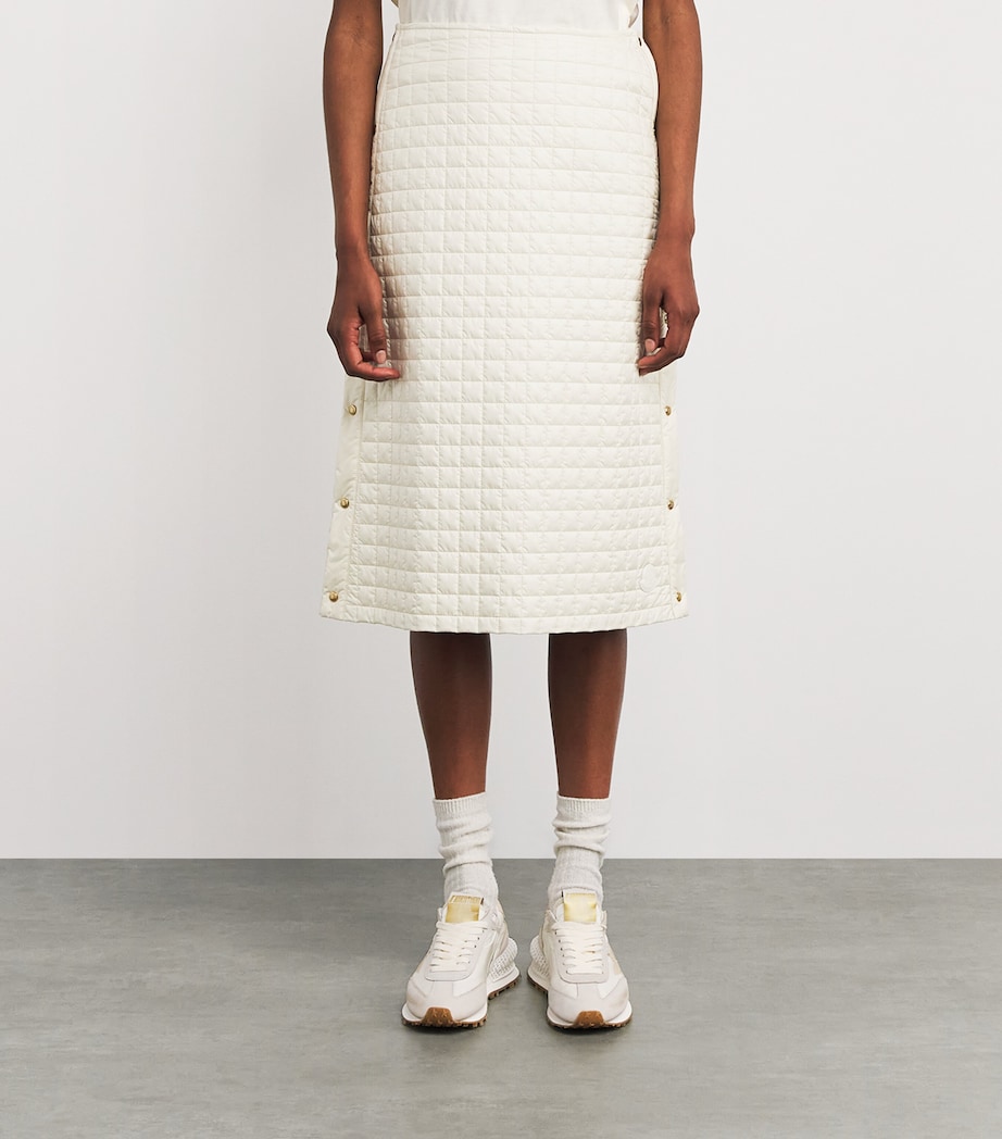 Microfiber Quilted Midi Skirt 10V Image 3