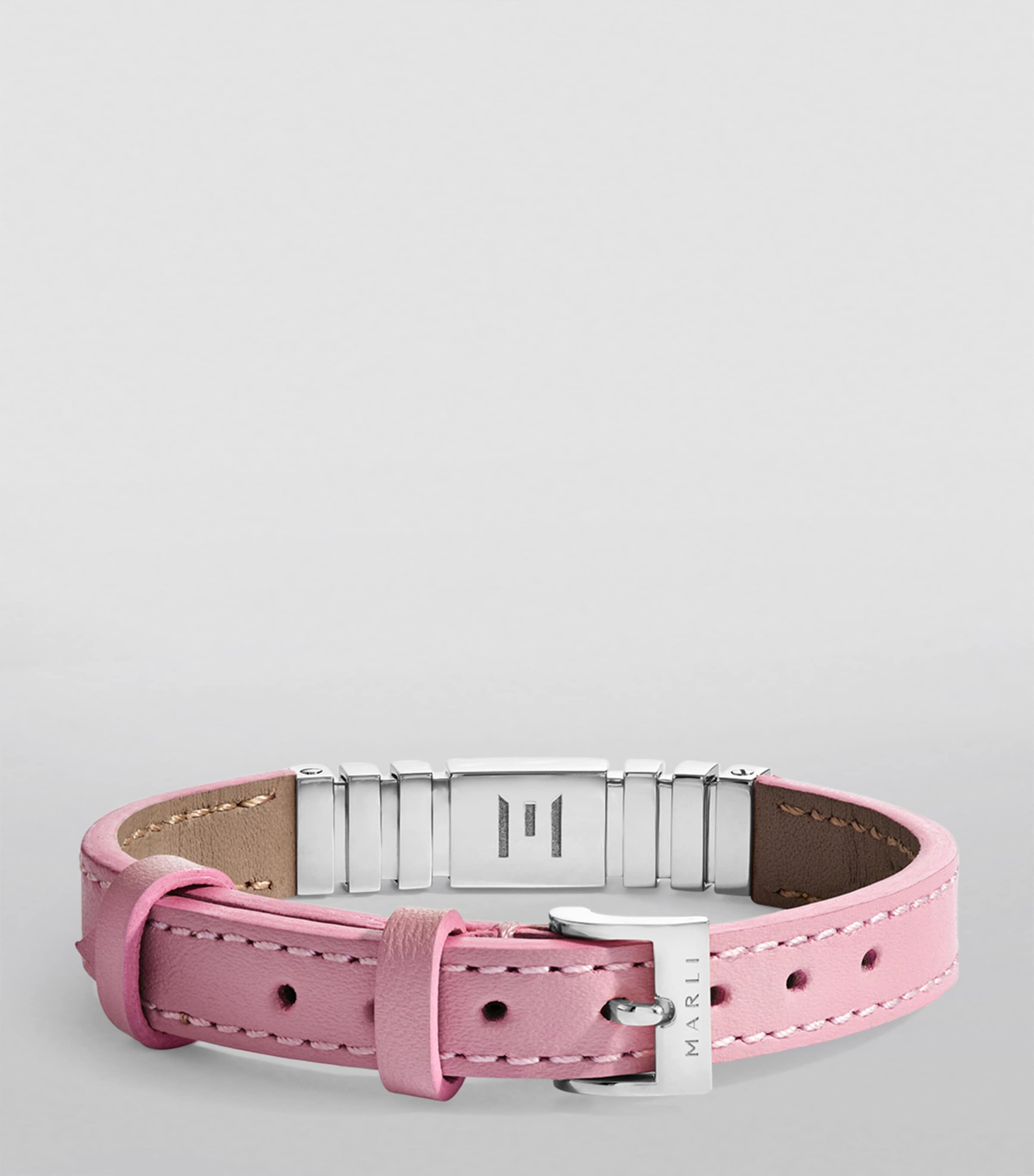 White Gold, Diamond and Nappa Leather UNII Bracelet WHITE GOLD Image 2