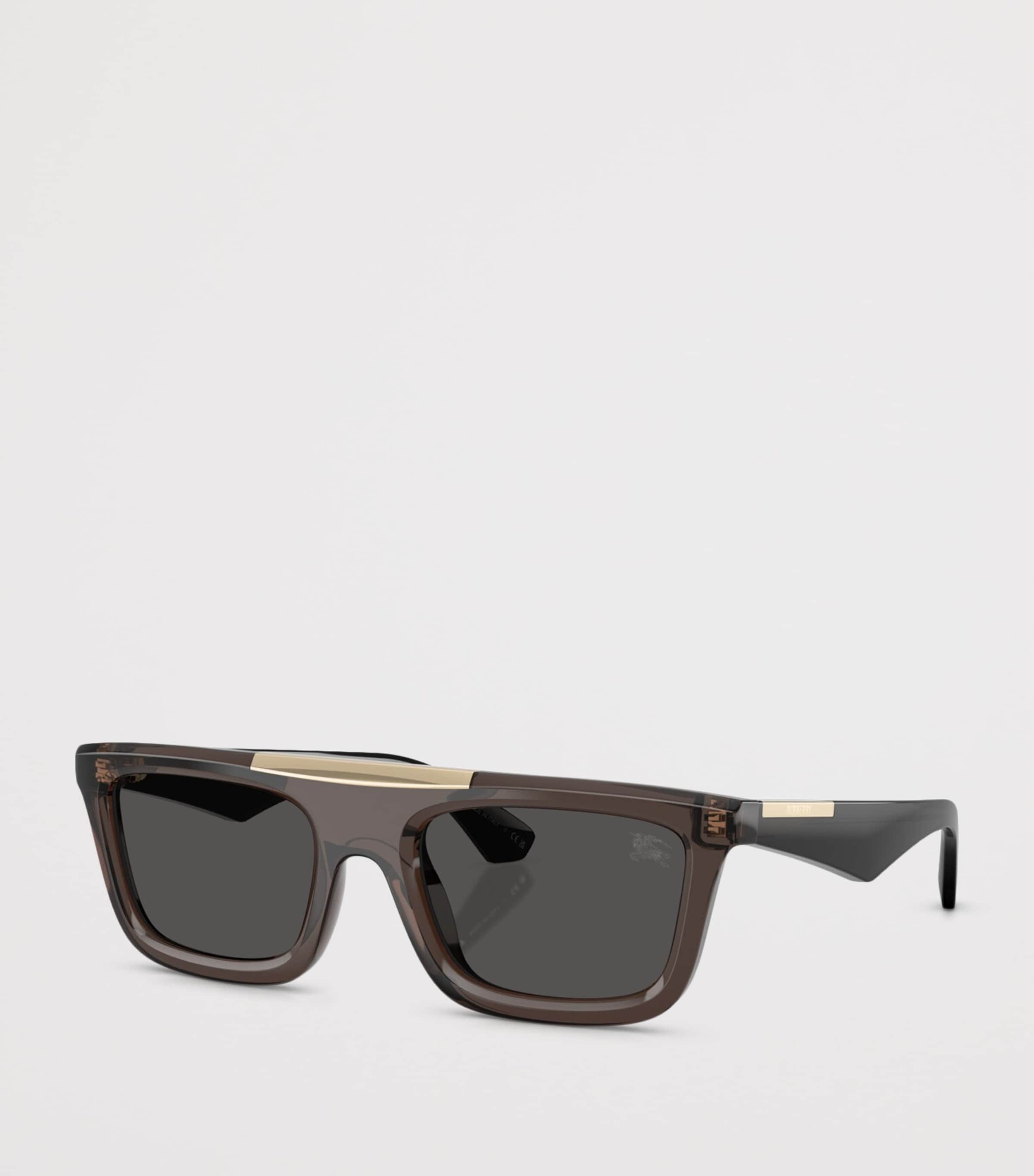 Burberry Injected BE4451U Rectangle Sunglasses Grey Image 2