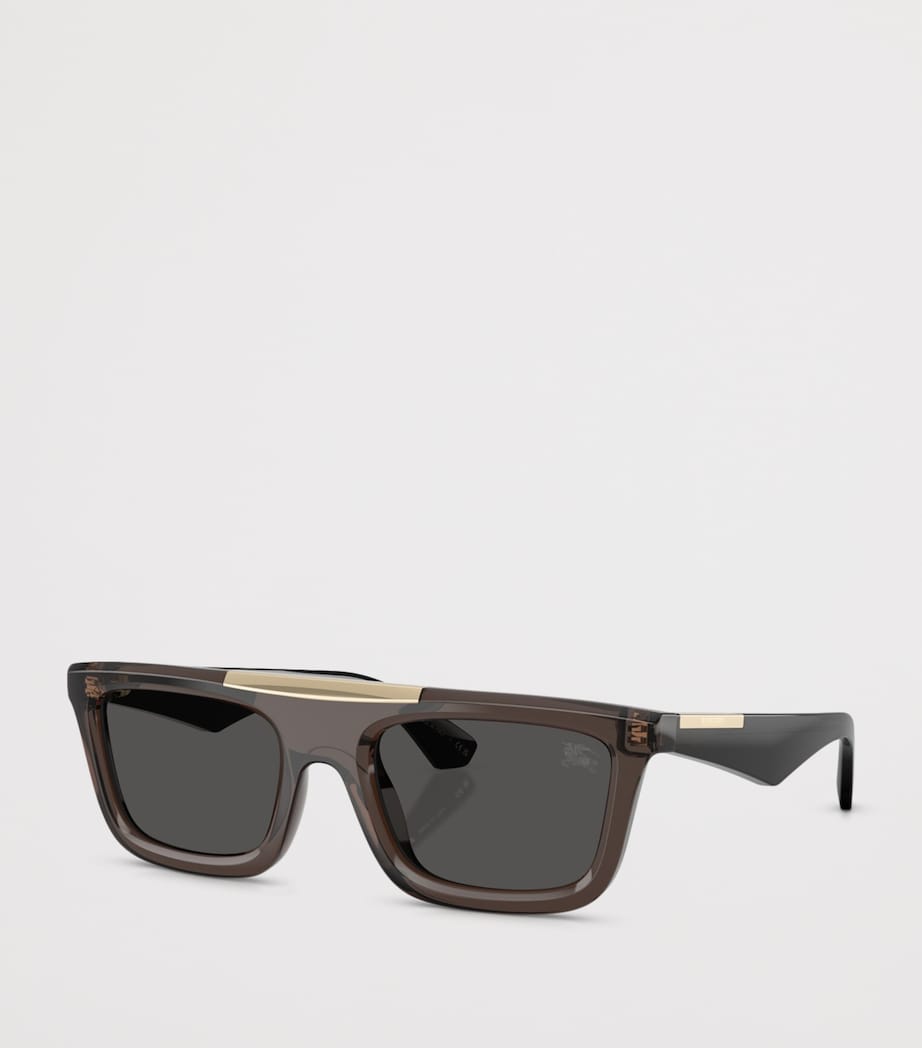 Burberry Injected BE4451U Rectangle Sunglasses Grey Image 2
