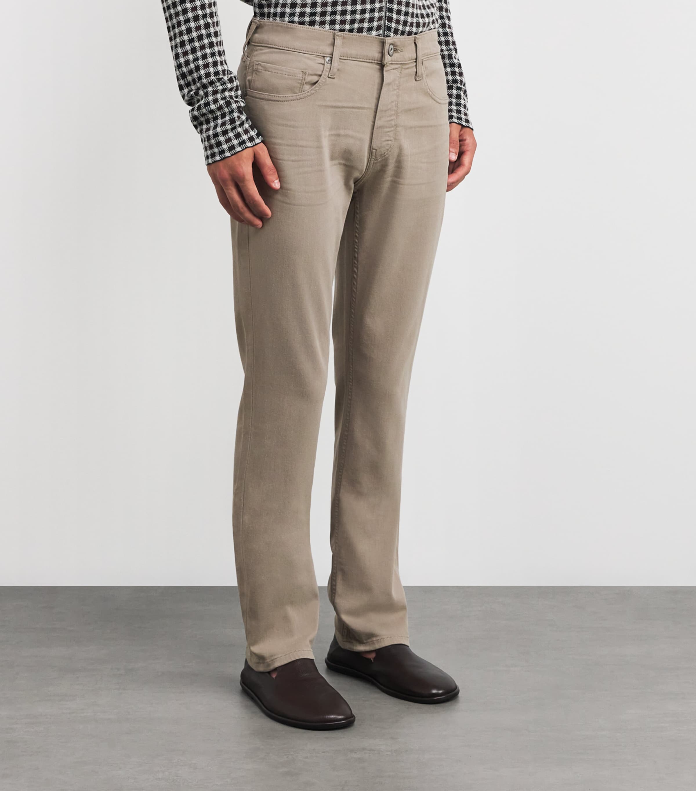 PAIGE Mens Federal Slim Jeans Caribou Image 3