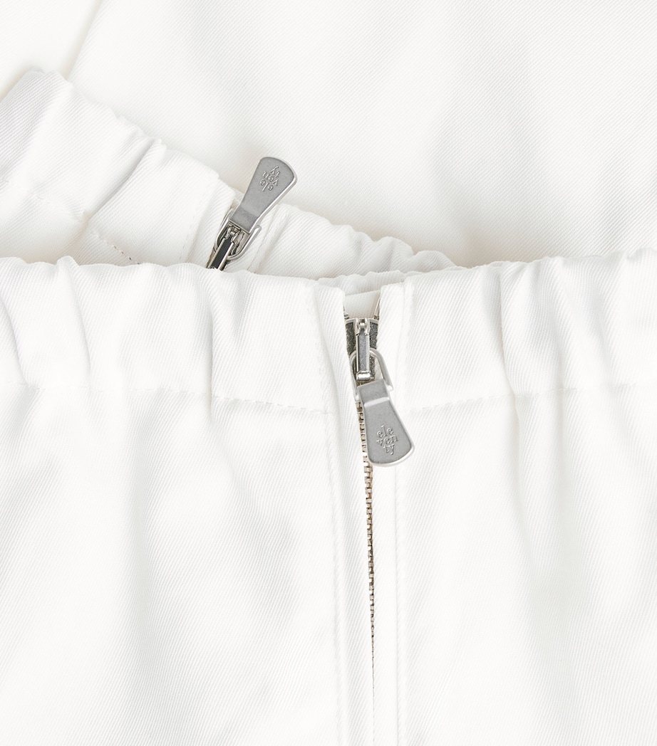 Eleventy Mens Cotton Cargo Trousers Bianco Image 6