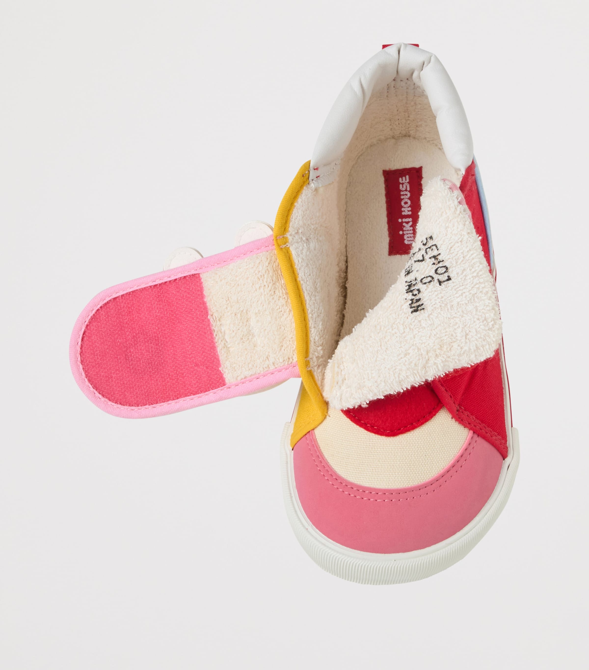 Miki House Cotton-Blend Bunny Appliqué Sneakers Image 3