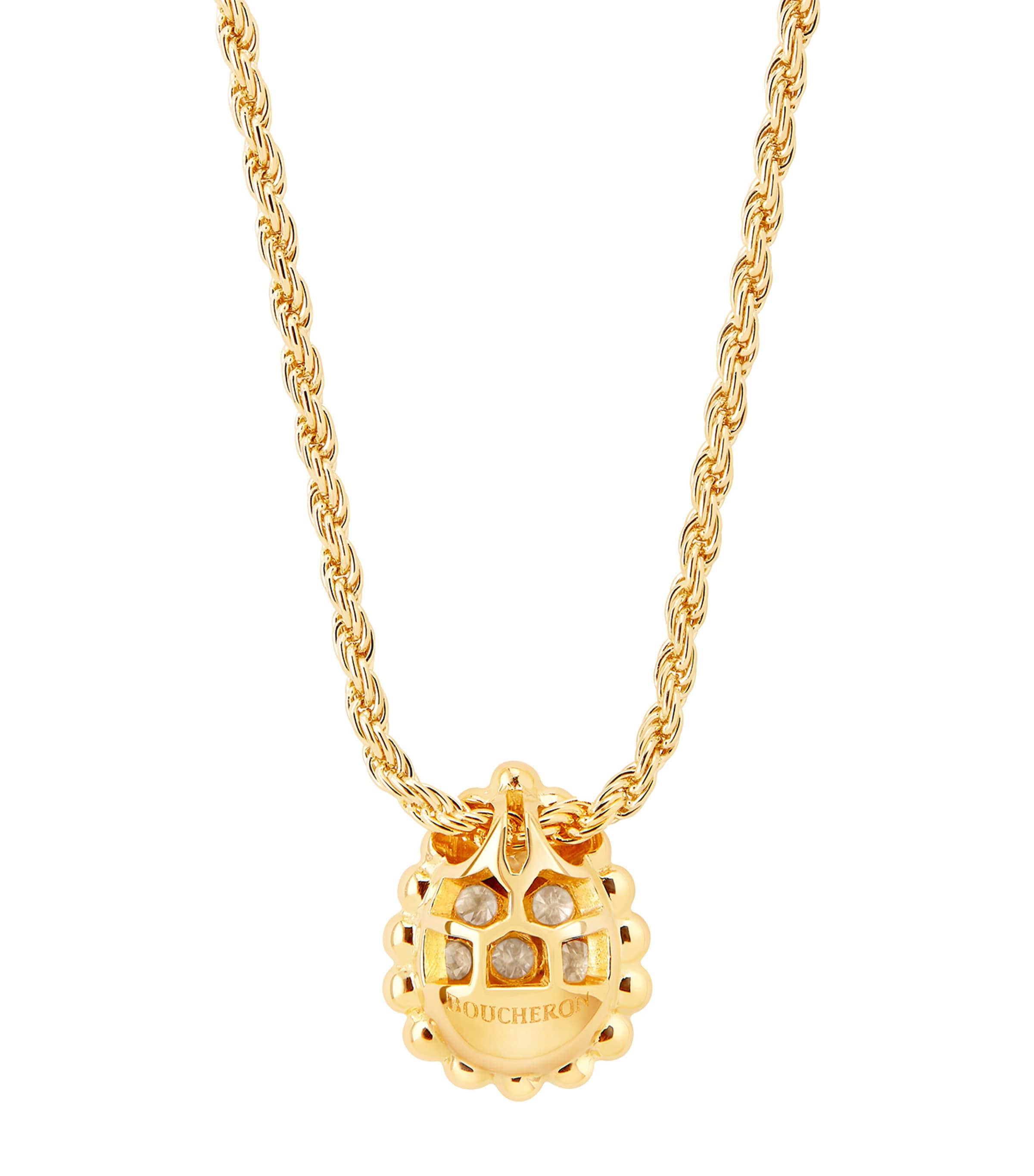 Yellow Gold Diamond Serpent Bohème Pendant Necklace GOLD Image 3