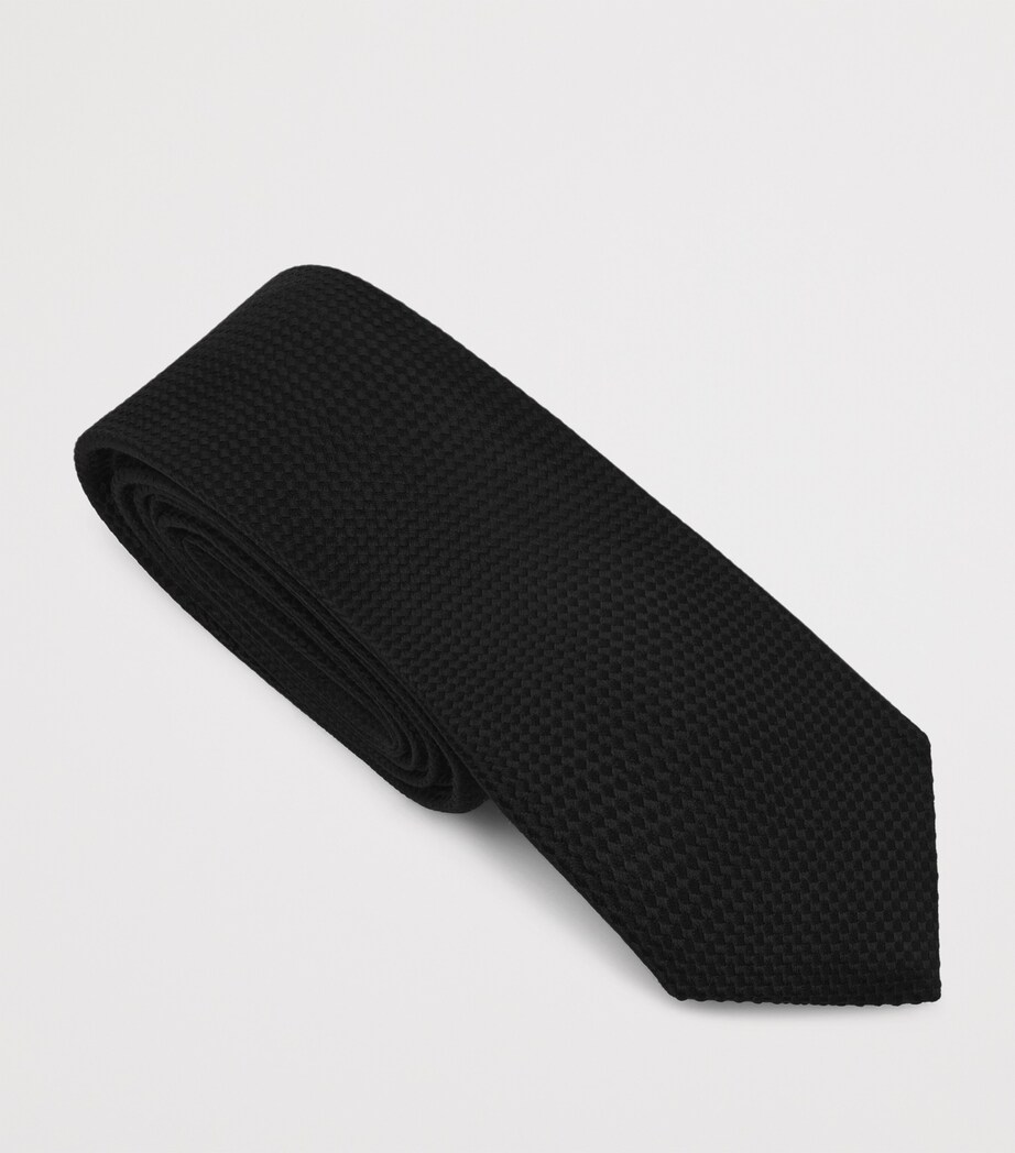 TOM FORD Silk Micro Jacquard Tie Image 3