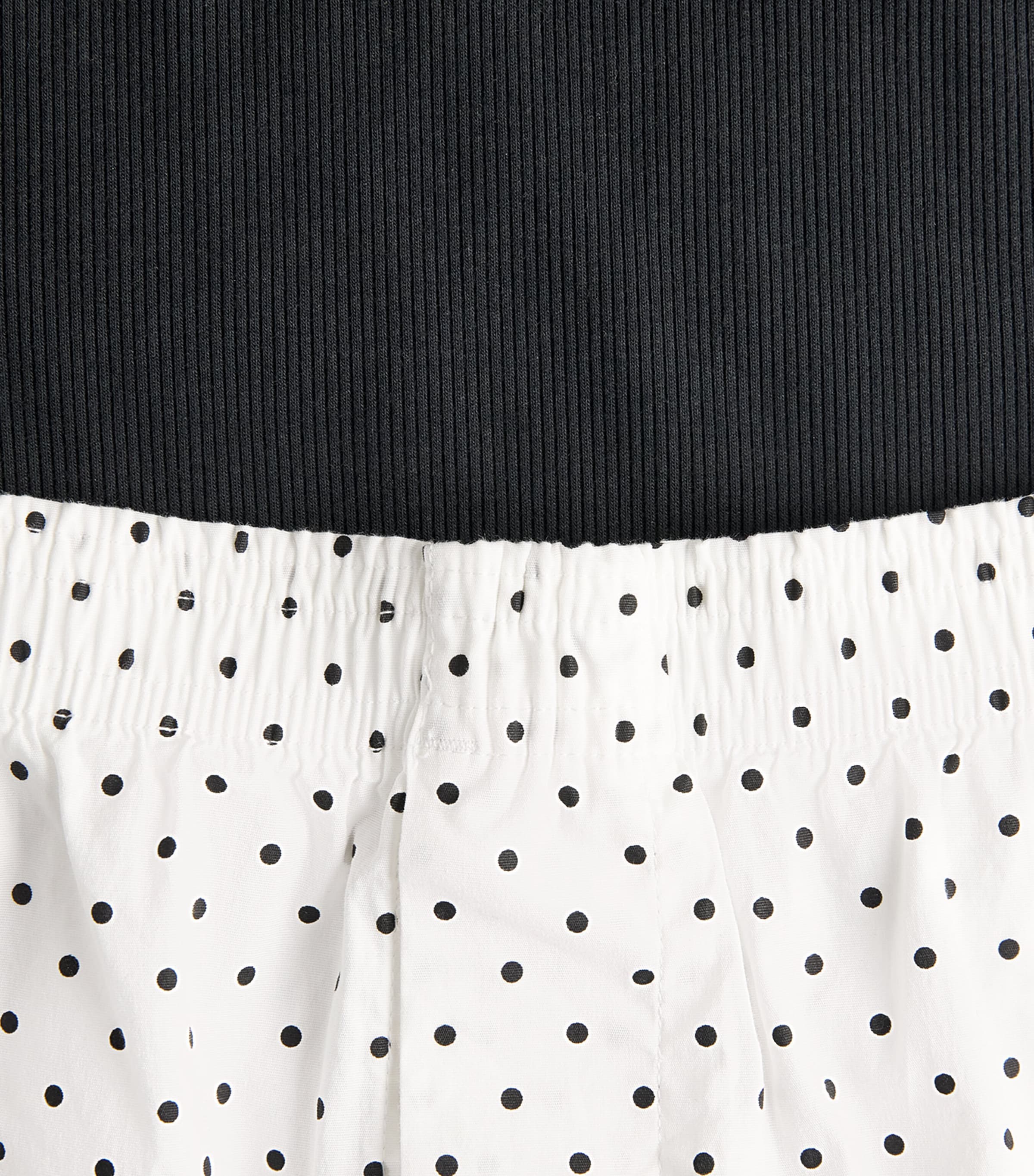 Skims Womens Poplin Boxer Pyjama Set Onyx Dot Image 6
