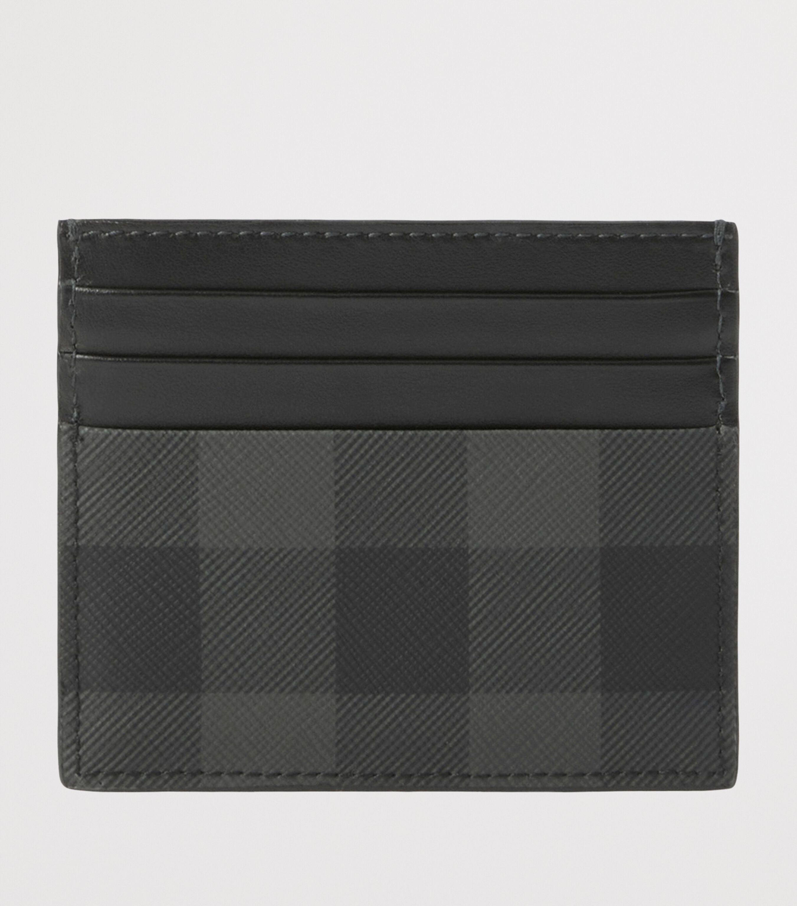 Burberry Tall Check Card Holder Charcoal Image 2
