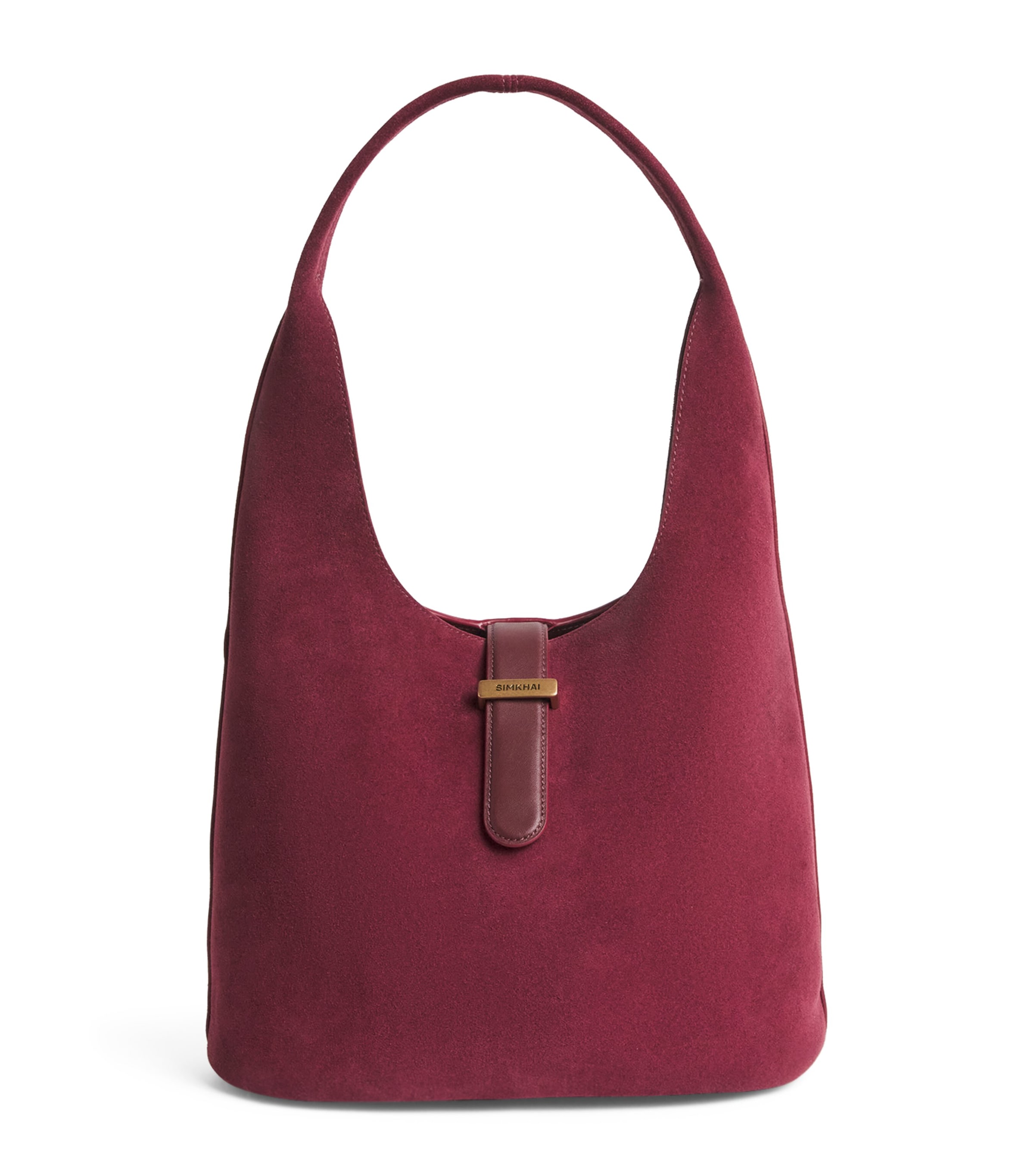 Simkhai Suede Khai Shoulder Bag In Red