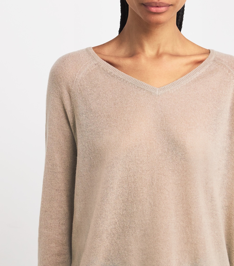 V-Neck Sweater BEIGE Image 6