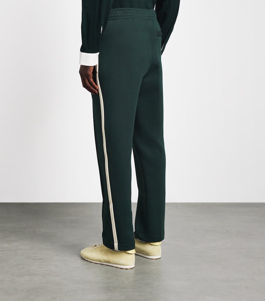Lacoste Mens Tape-Trim Sweatpants Sinople Image 5