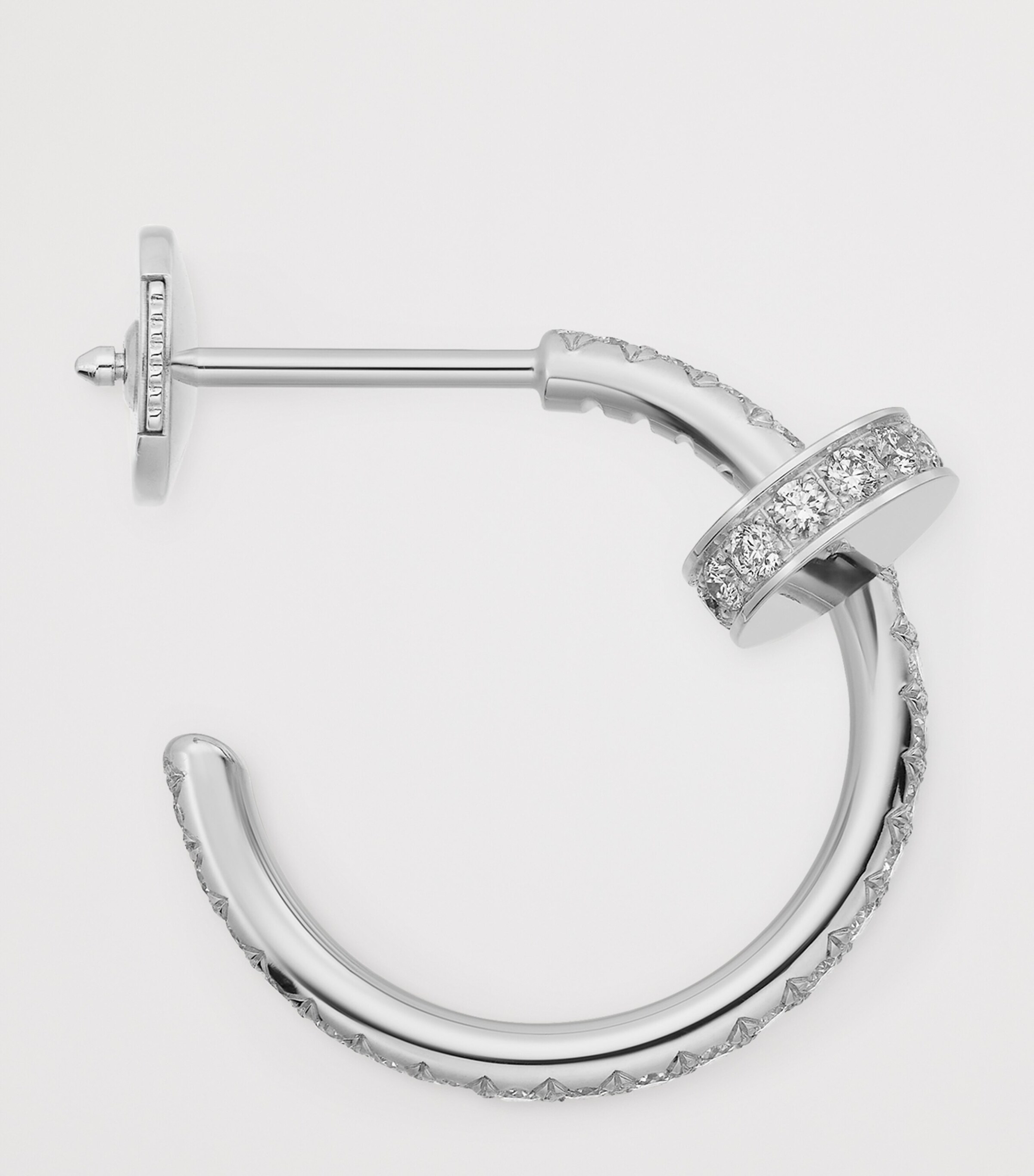 Cartier White Gold and Diamond Juste un Clou Earrings White Gold Image 5