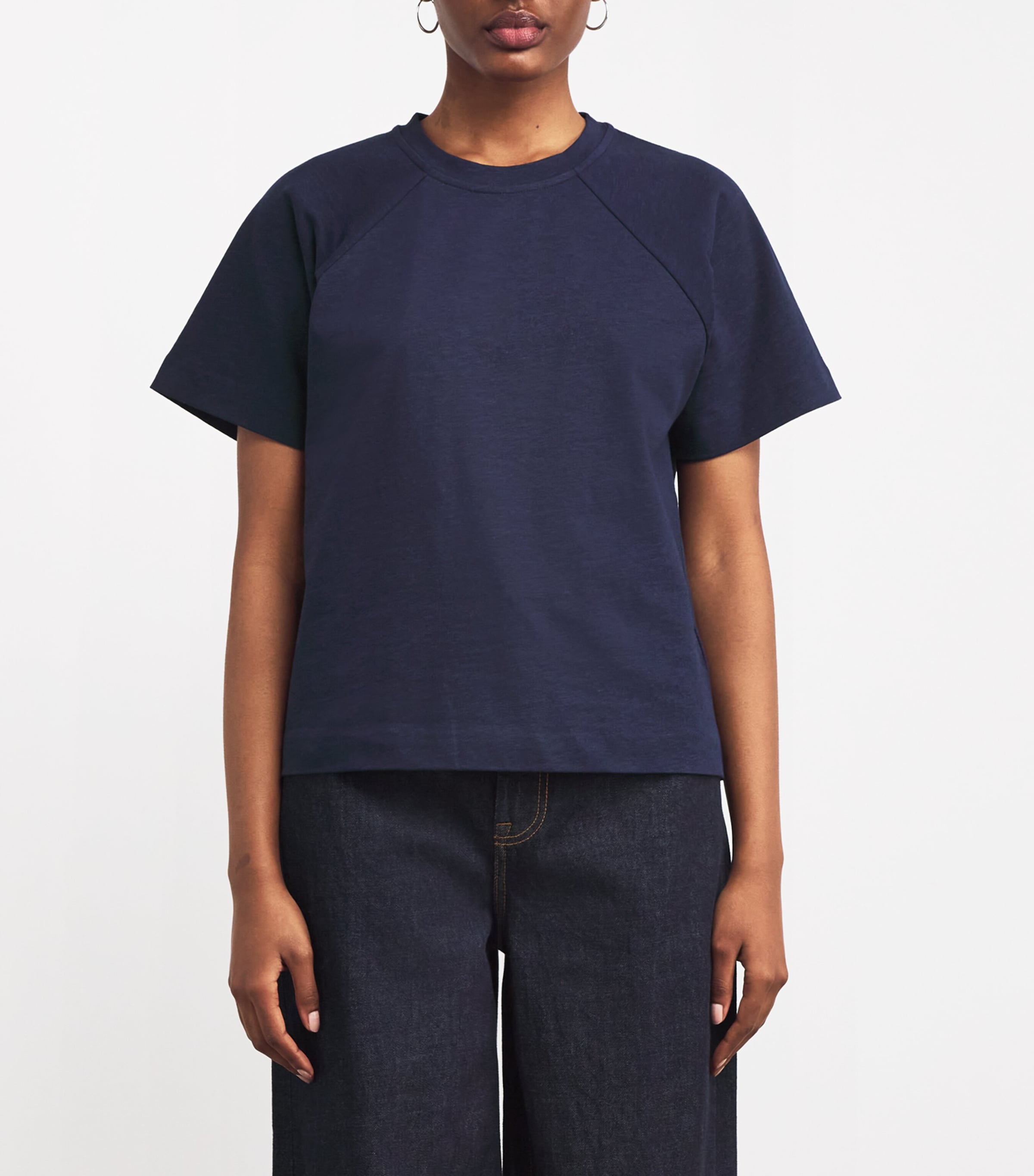 Cotton-Linen Alida T-Shirt MIDNIGHTBLUE Image 3