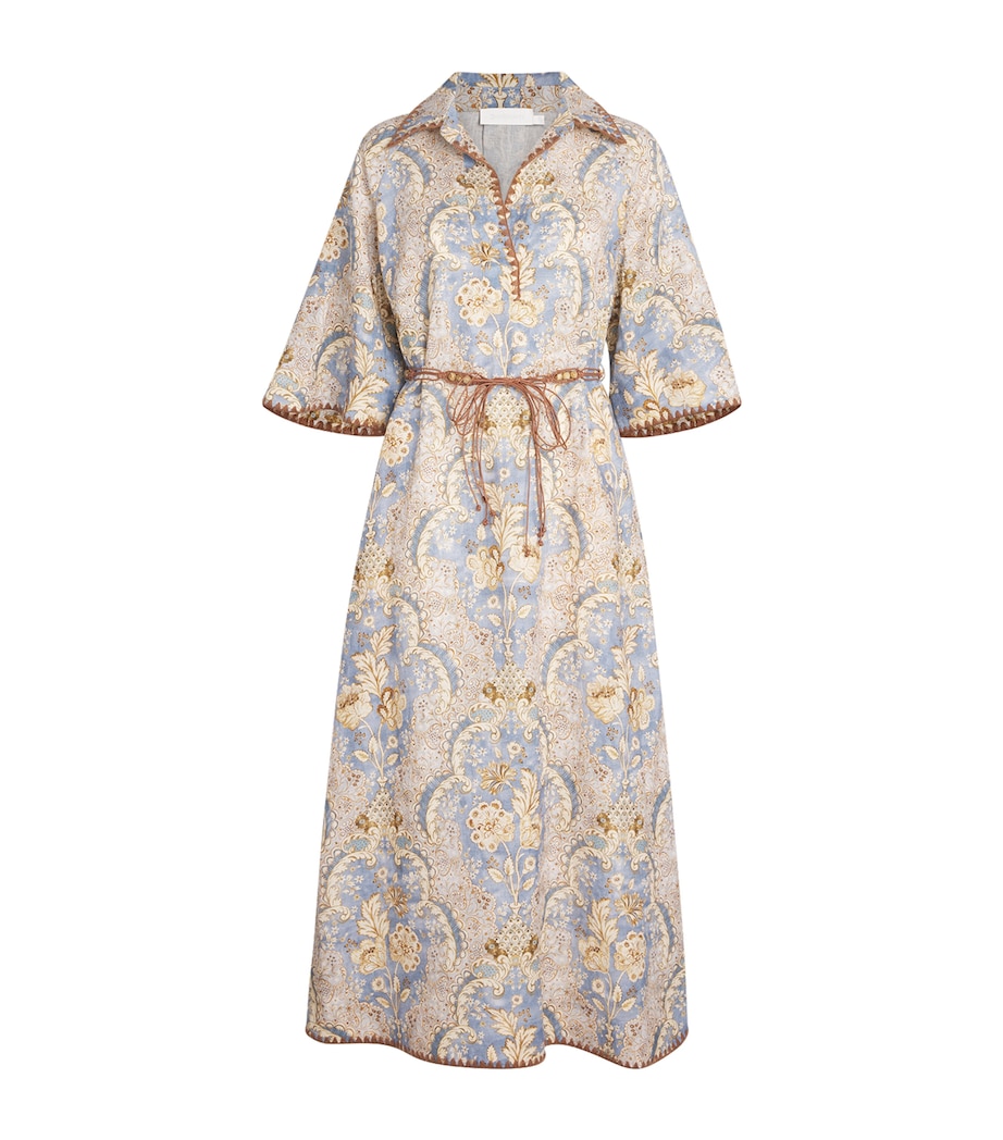 Linen Daylight Tunic Midi Dress DAMASK DENIMDMDM Image 1