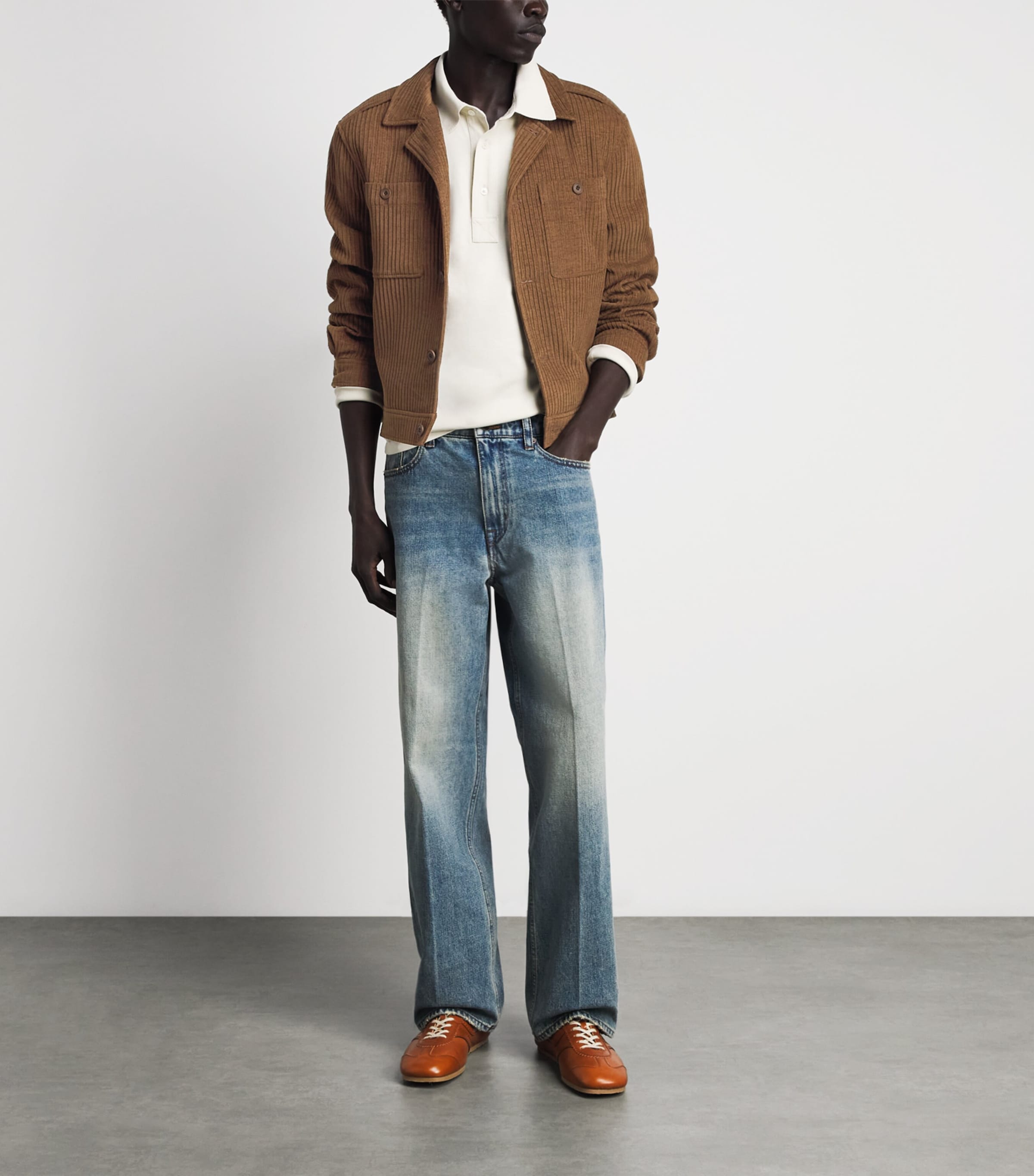 Coor Mens Corduroy Jacket Camel Image 2
