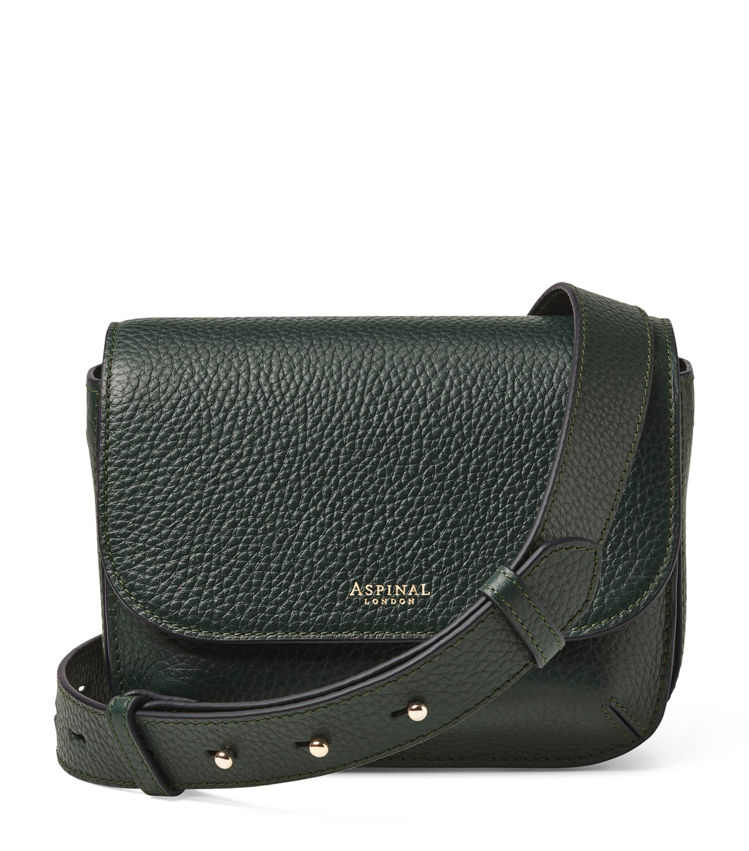 Aspinal Of London Leather Ella Cross-body Bag In Green