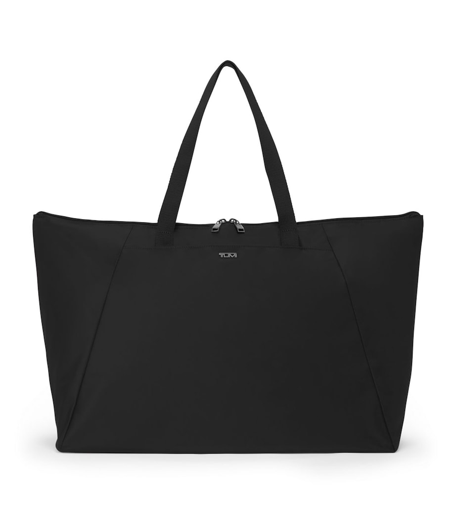 Nylon Voyageur Just in Case Foldable Bag BLACK GUNMETAL T522 Image 1