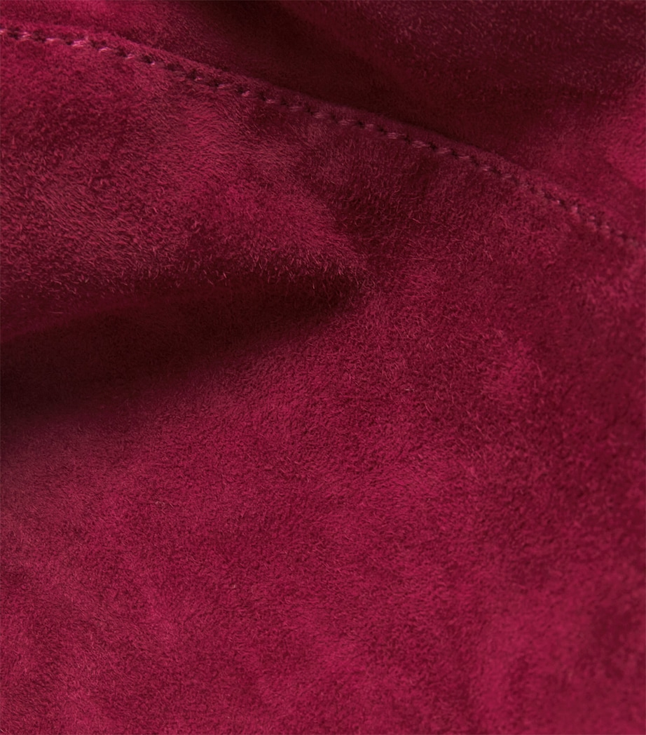 Suede Stretch Nicole Mini Skirt RUBY Image 5