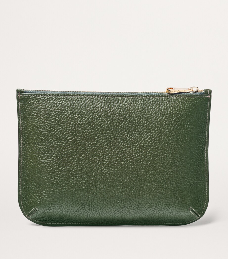 Large Leather Ella Pouch RACING GREEN Image 2