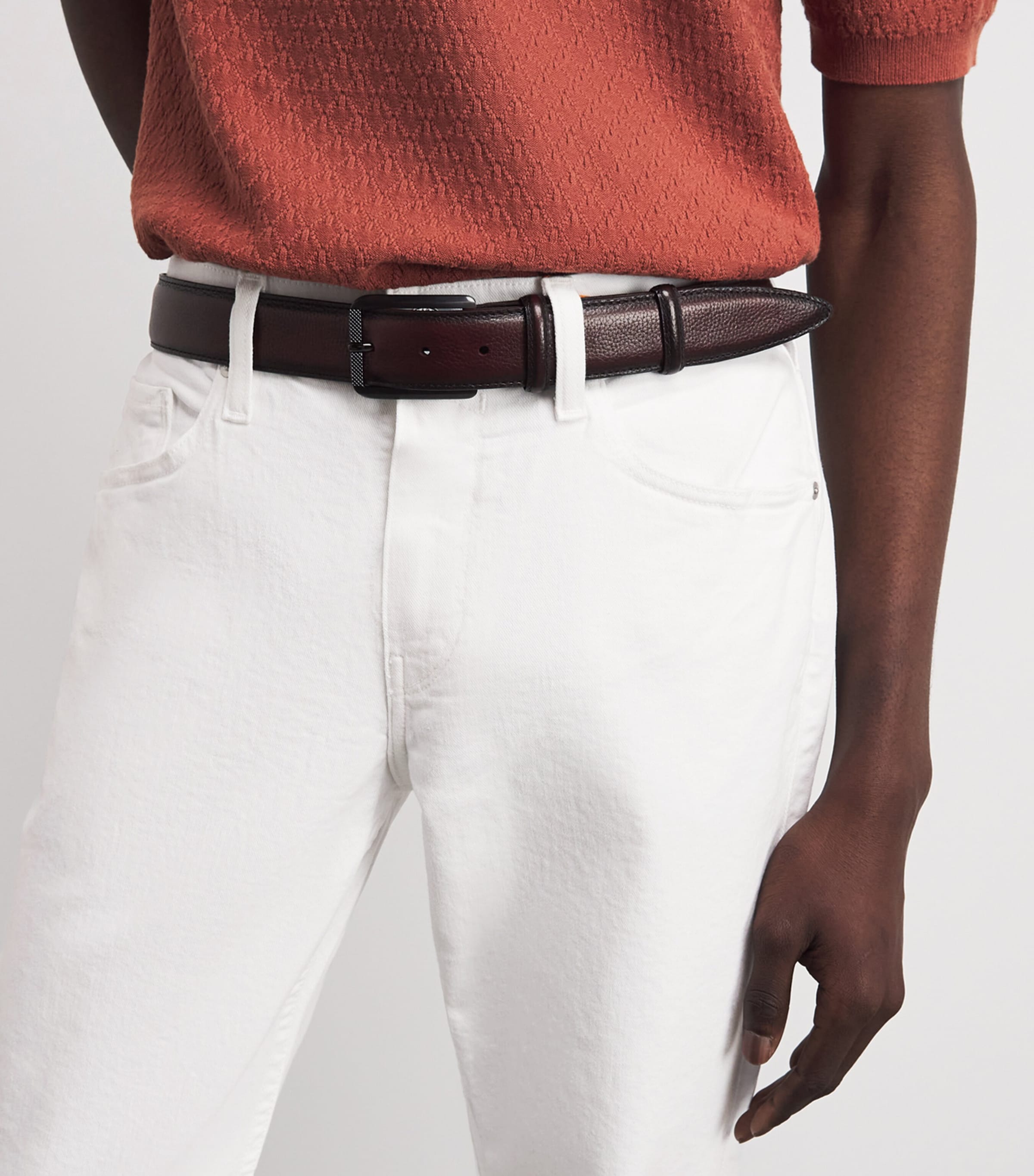 PAIGE Mens Normandie Straight Jeans Crisp White Image 3