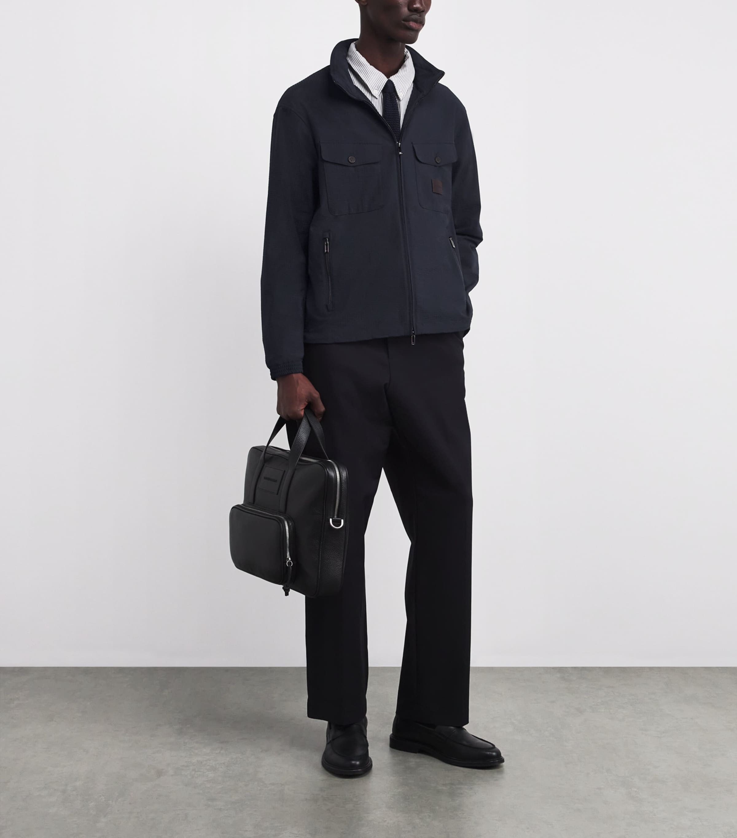 Technical Seersucker Field Jacket UB118 Image 2