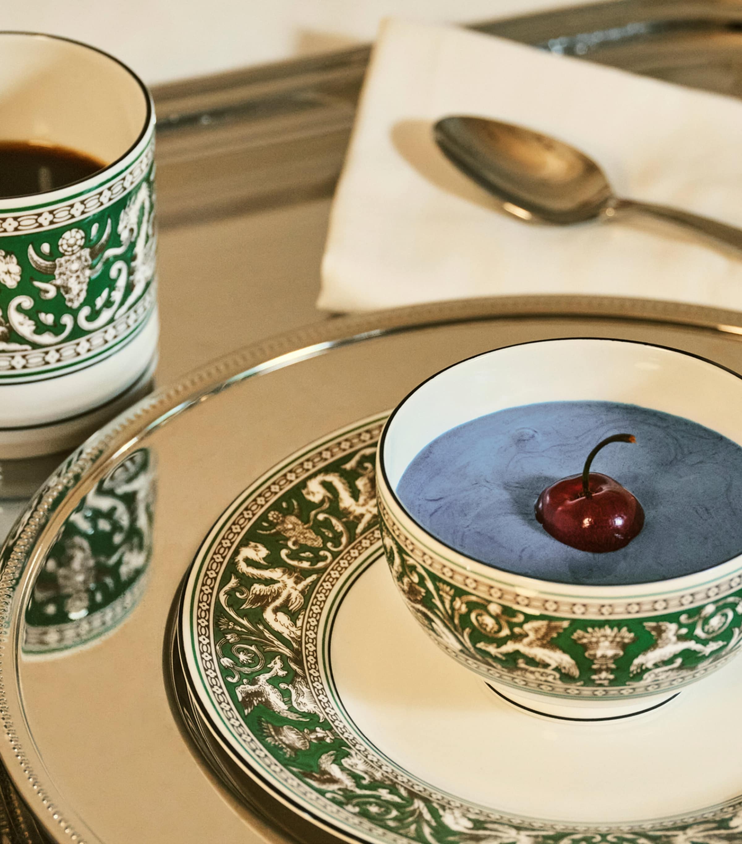 Florentine Verde Rice Bowl (10.5cm) GREEN Image 2