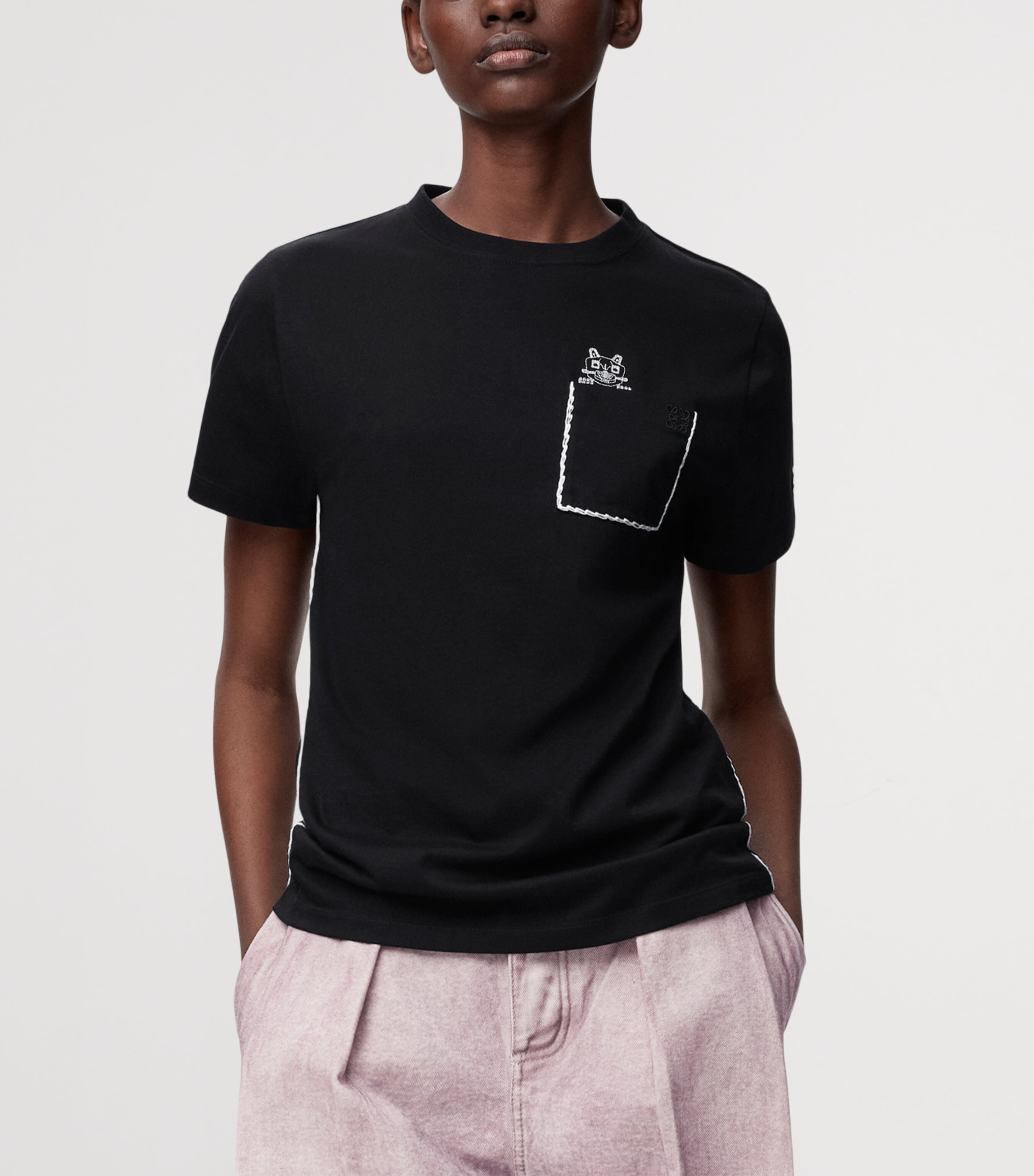 x Louis Wain Stretch-Cotton T-Shirt BLACK Image 3