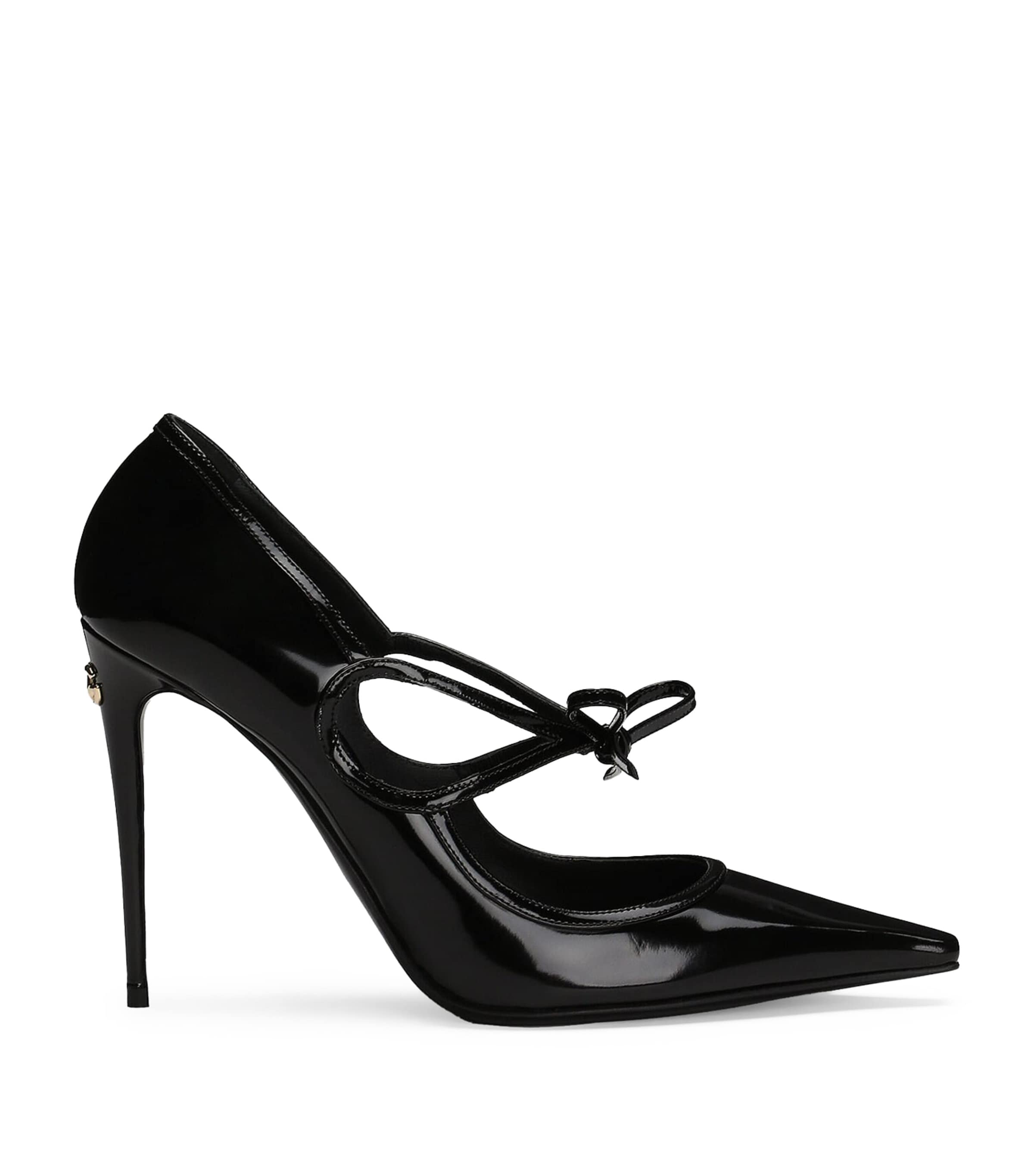 Dolce & Gabbana Mun Bow-embellished Patent Leather Pumps