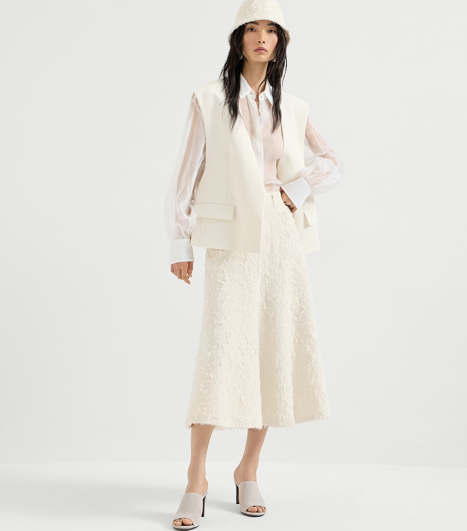 Denim Midi Skirt C001 Image 2