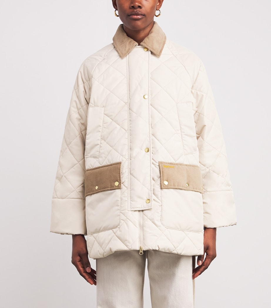 Quilted Aldburgh Jacket OATMEAL/ANCIENT TRTN Image 3