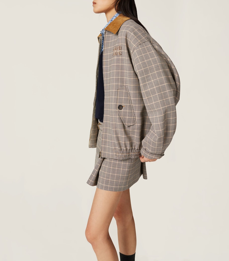 Fleece Wool-Blend Blouson Jacket F0324 Image 4