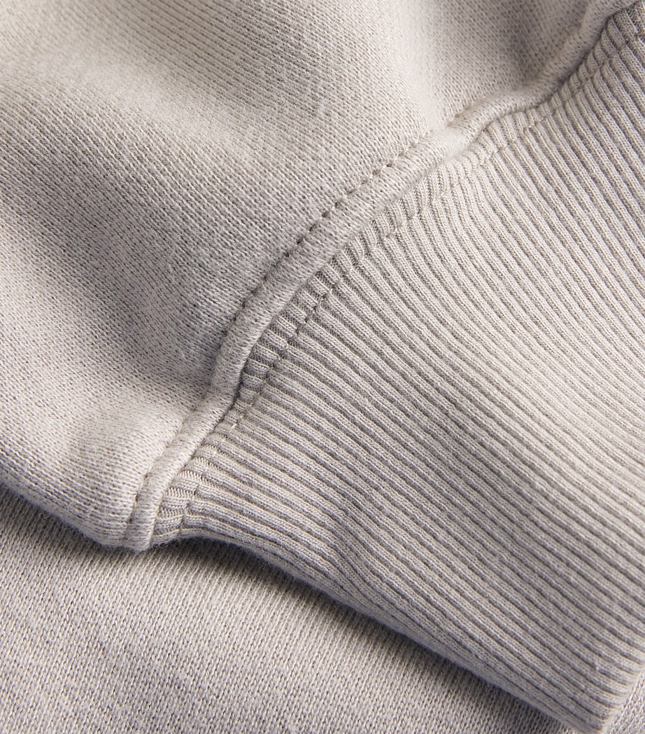 French Terry Cropped Sweatshirt DOVE Image 5