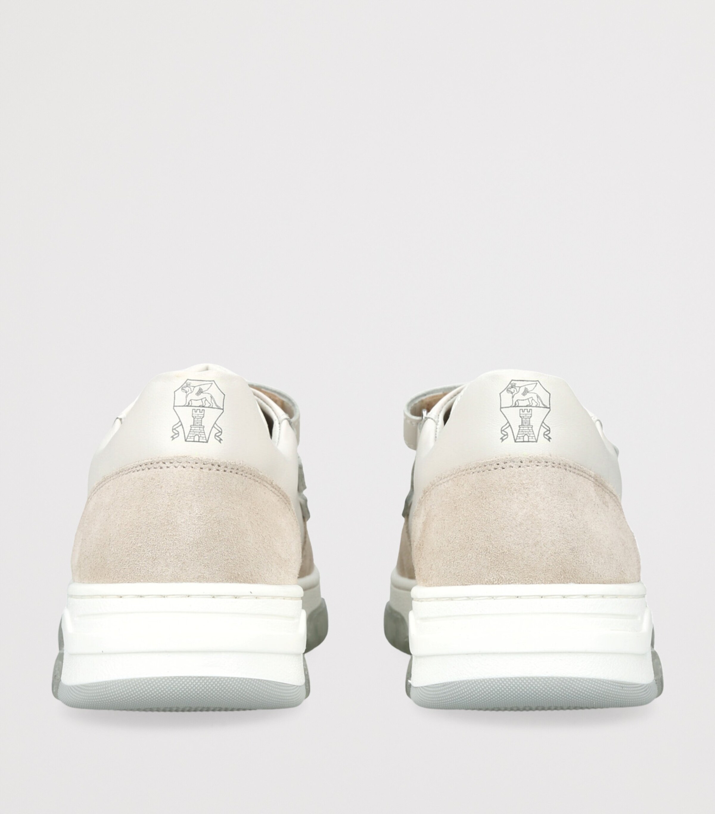 Brunello Cucinelli Leather Velcro Sneakers White/oth Image 2