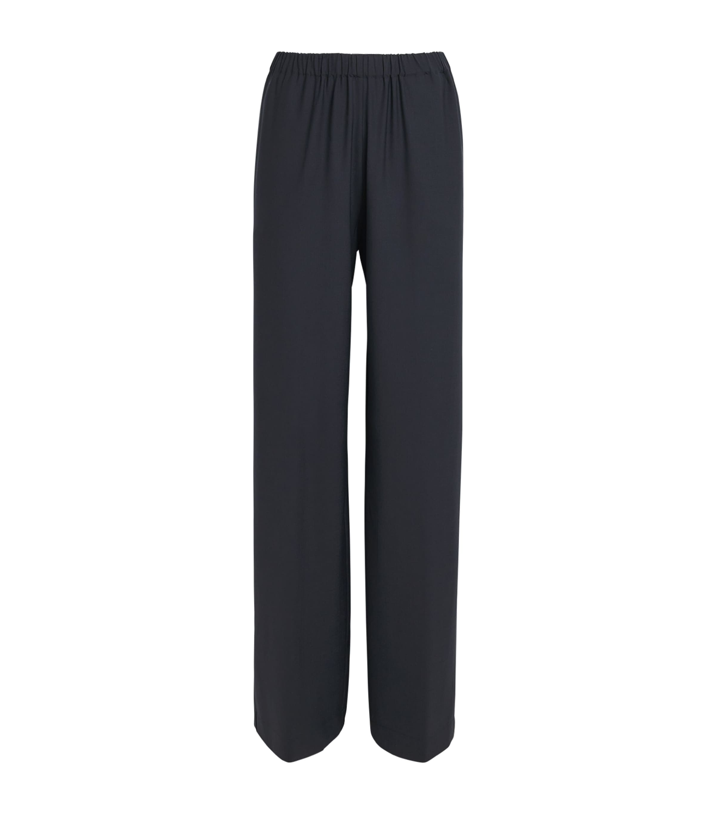 Fabiana Filippi Womens Merino-Blend Beaded Trousers Blu Notte Image 1