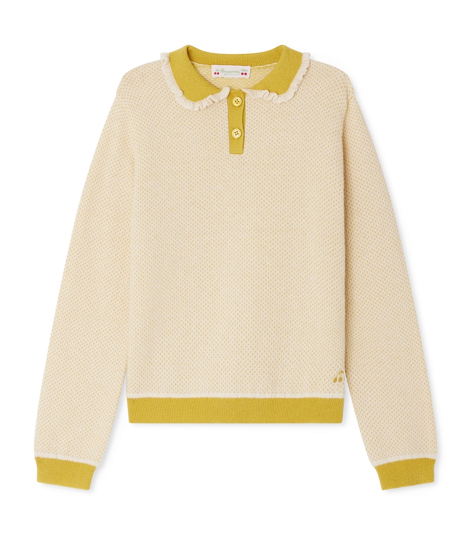 Wool-Cotton Polo Sweater (10-14 Years) UPB ANIS Image 1