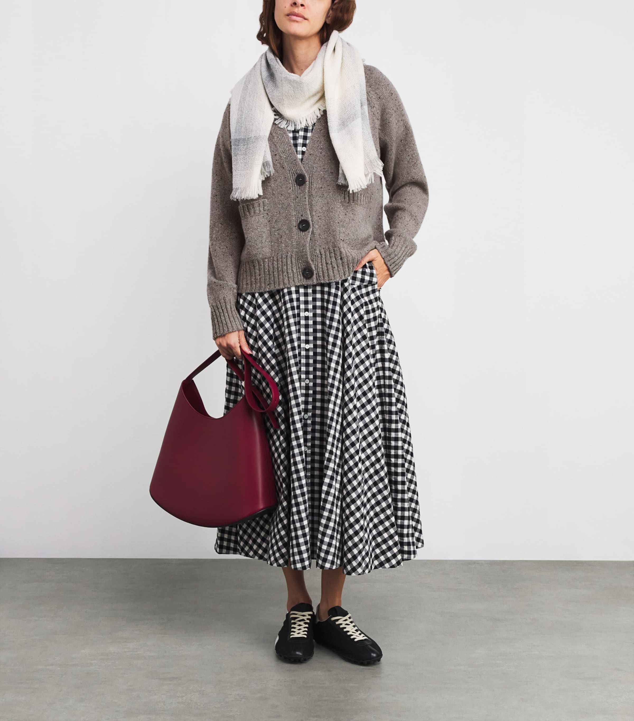 Donegal Cashmere Relaxed Cardigan 006335 PEREGRN DNGAL Image 2