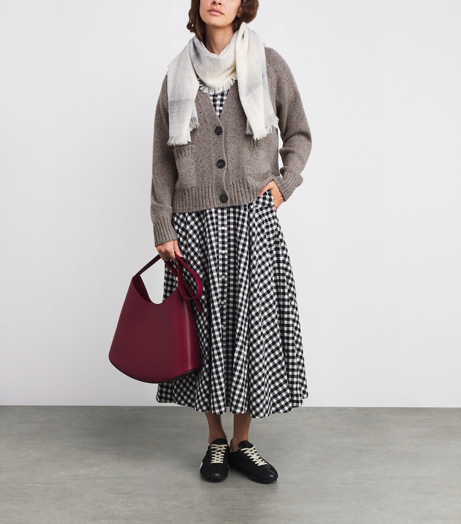 Donegal Cashmere Relaxed Cardigan 006335 PEREGRN DNGAL Image 2