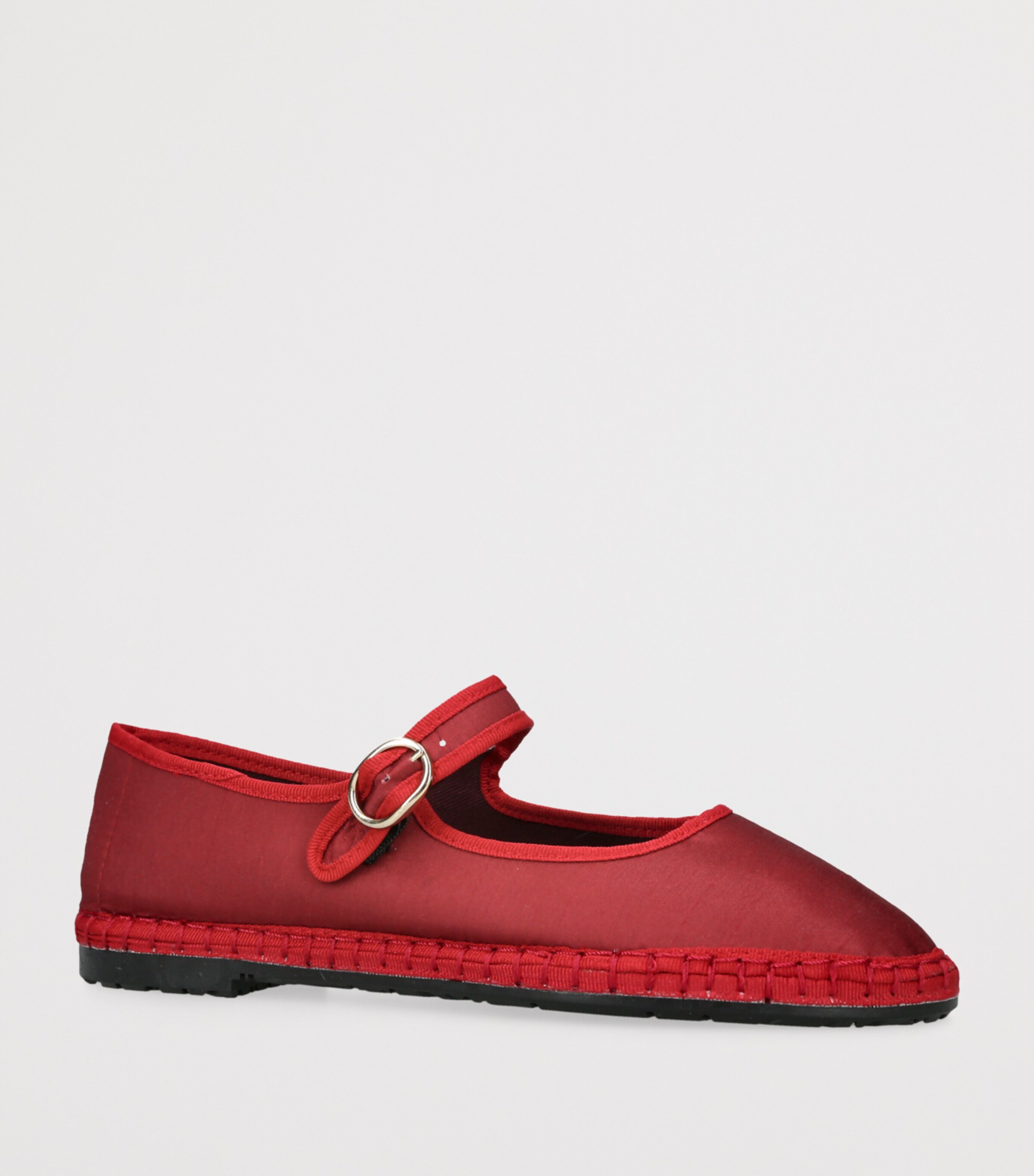 Flabelus Red Silk Vivian Mary Janes | Harrods US