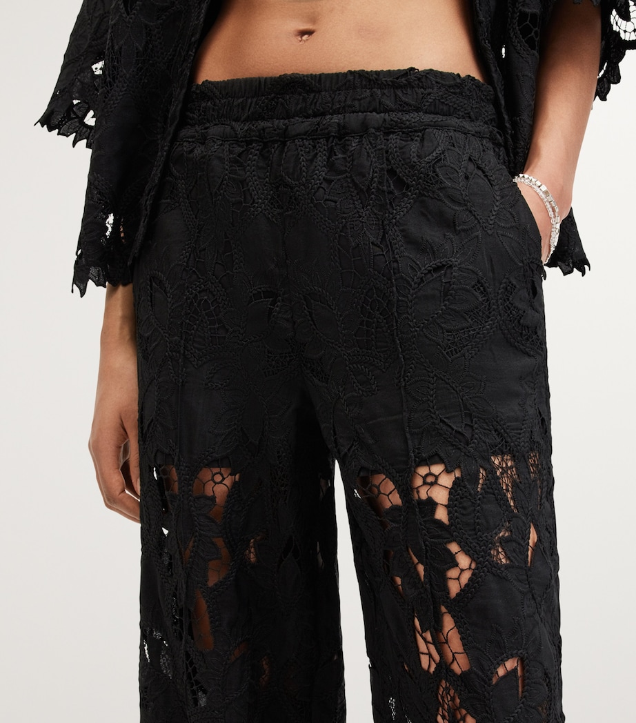 Charli Embroidered Trousers BLACK Image 5