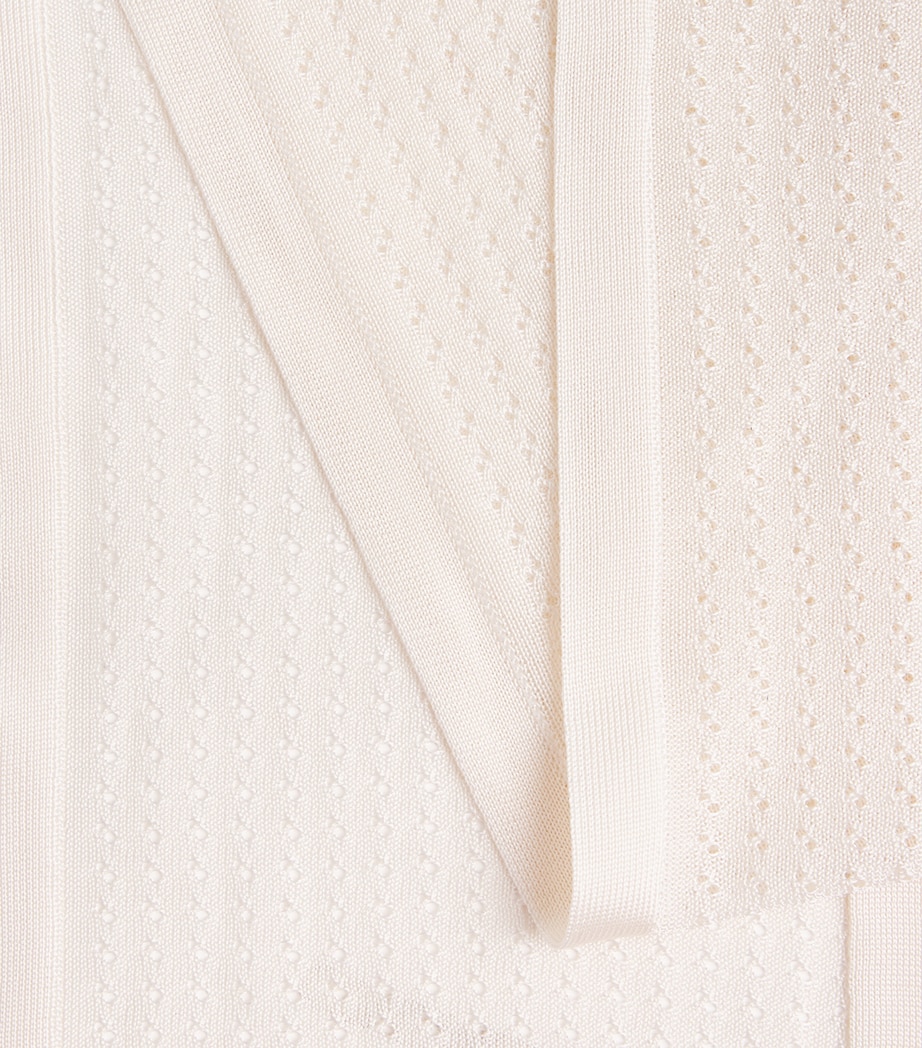 Eleventy Silk Scarf Bianco Image 4