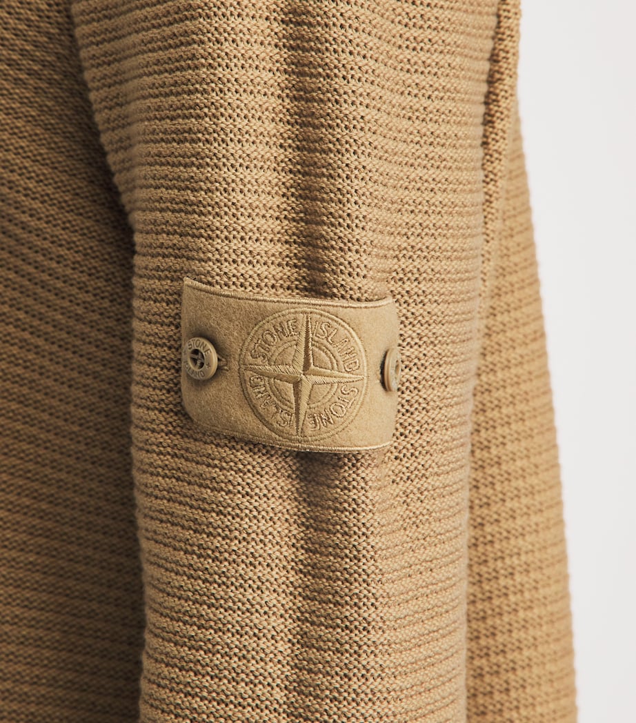 Stone Island Mens Cotton-Cashmere Ghost Sweater Image 3