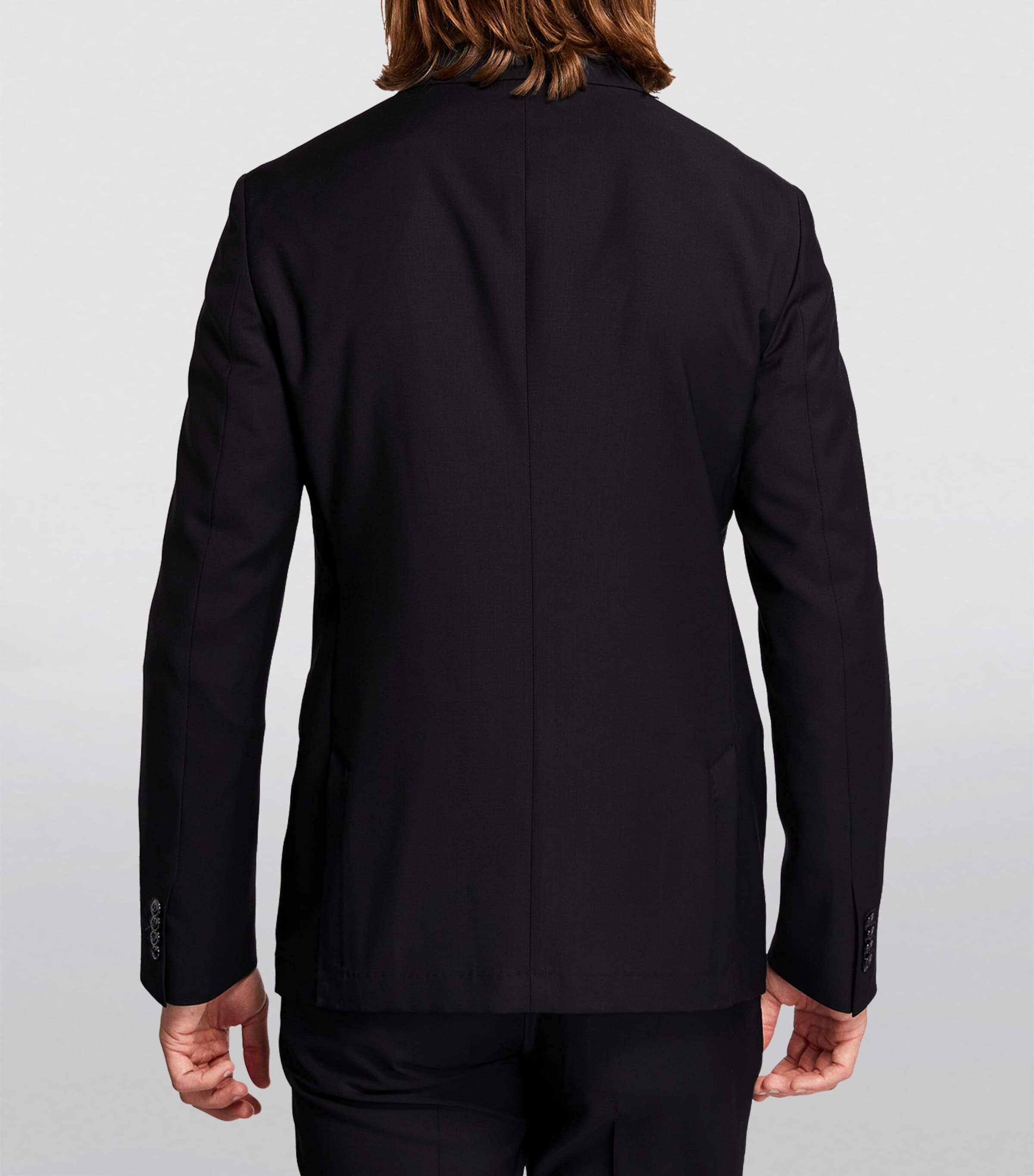 Wool Double-Breasted Two-Piece Suit UBUV Image 4