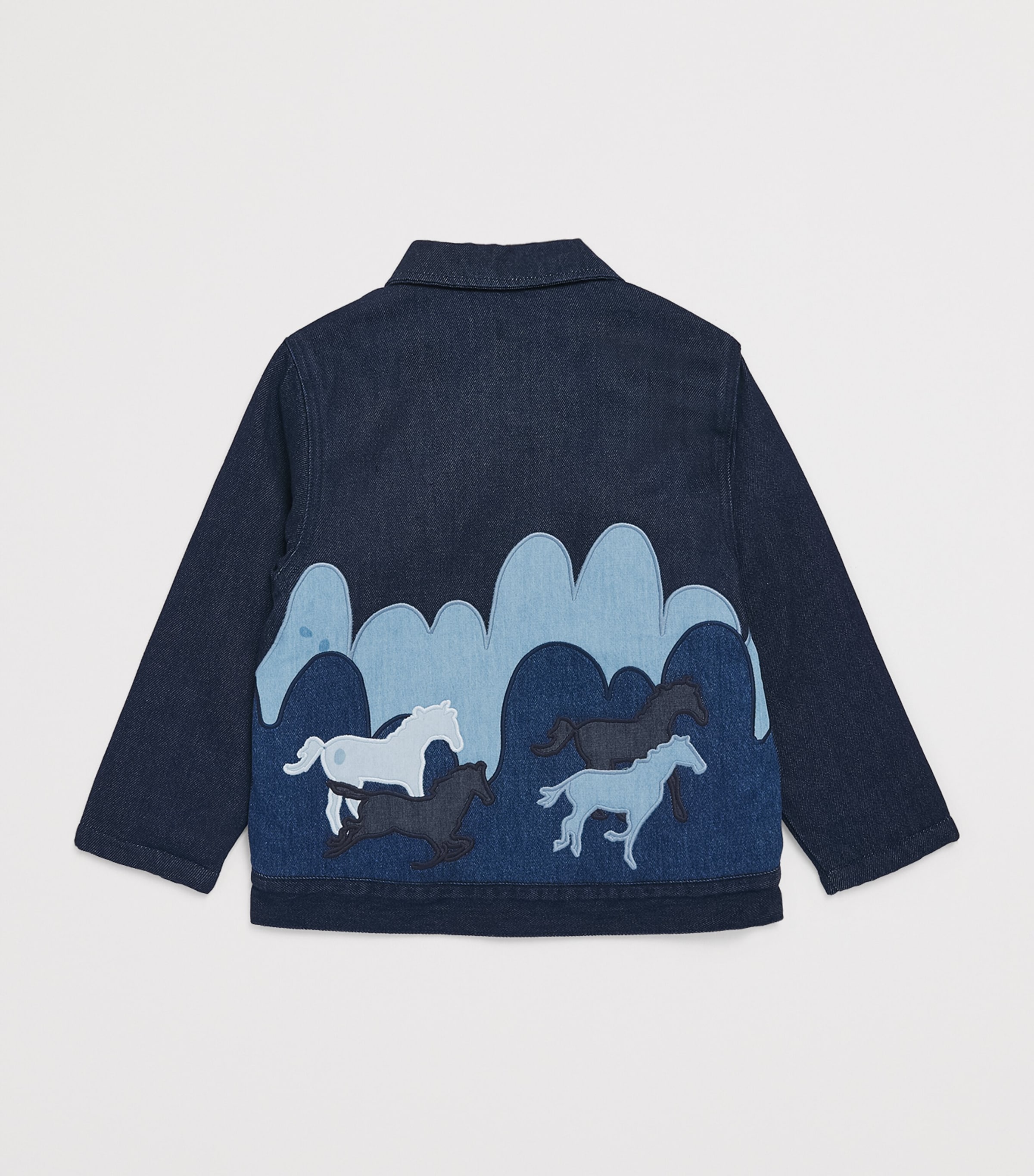 Stella McCartney Kids Fleece-Lined Denim Jacket (5-14 Years) Blue Image 2